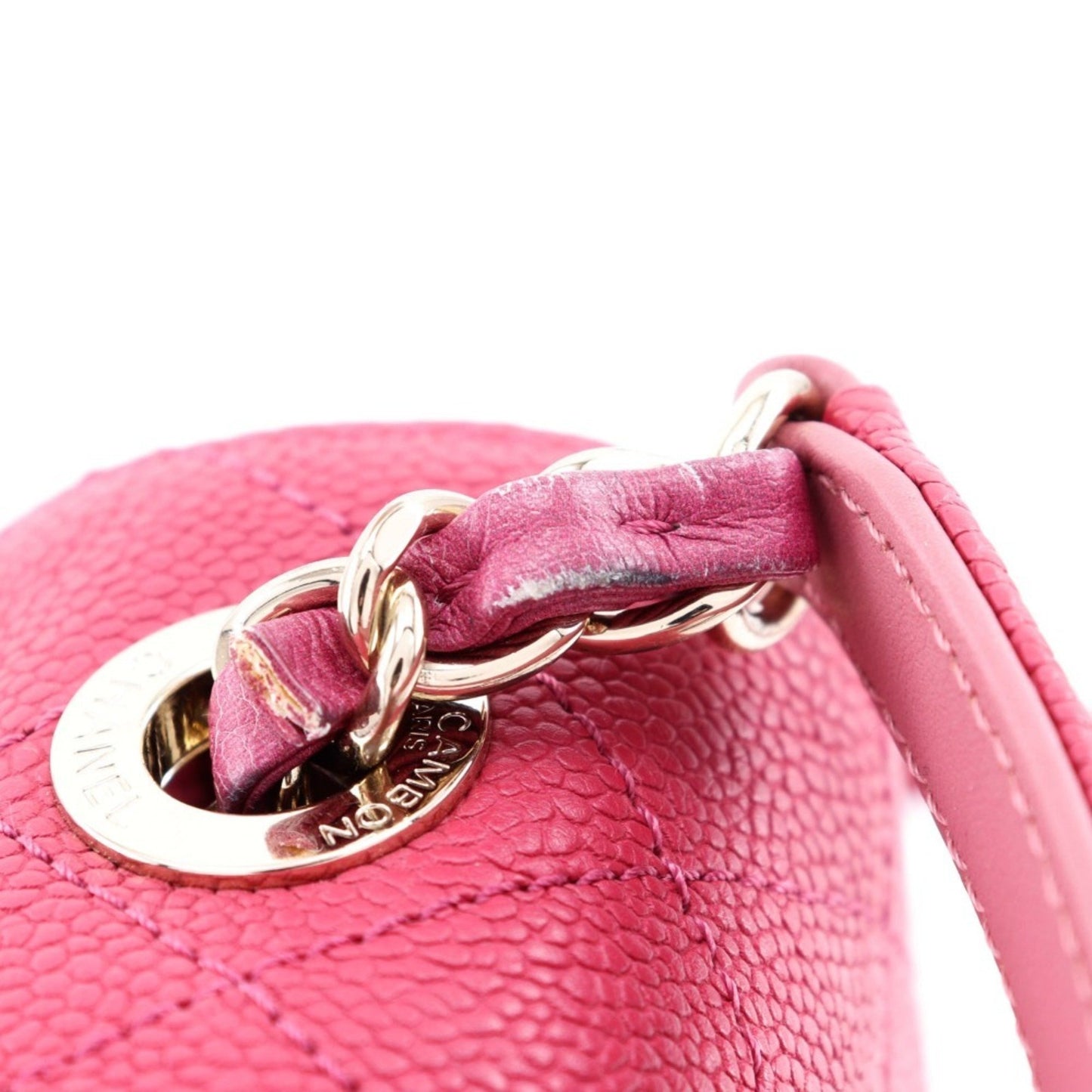 Chanel Coco Mark Handbag Shoulder A93659 Caviar Skin 2018 Pink 2Way Flap Top Handle