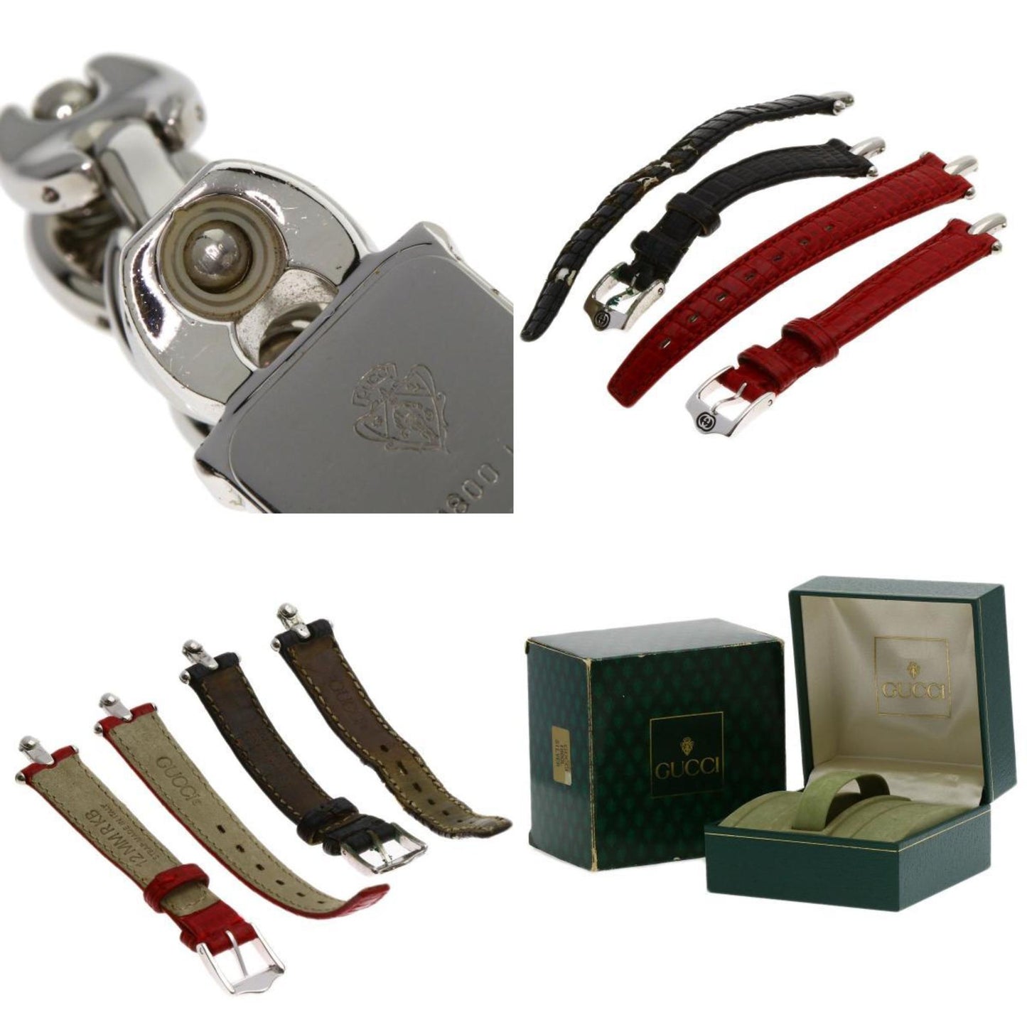 Gucci 1800L Square Face Watch Stainless Steel/Ss