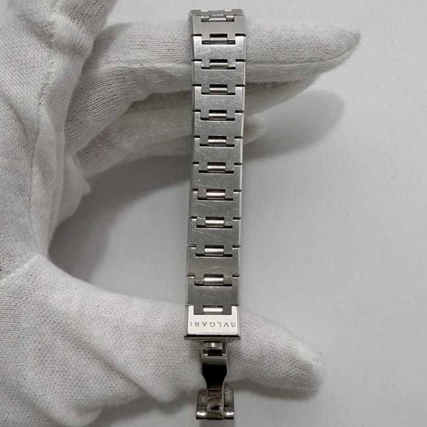 Bvlgari Watch F-21814 Black Silver Bb23Ss