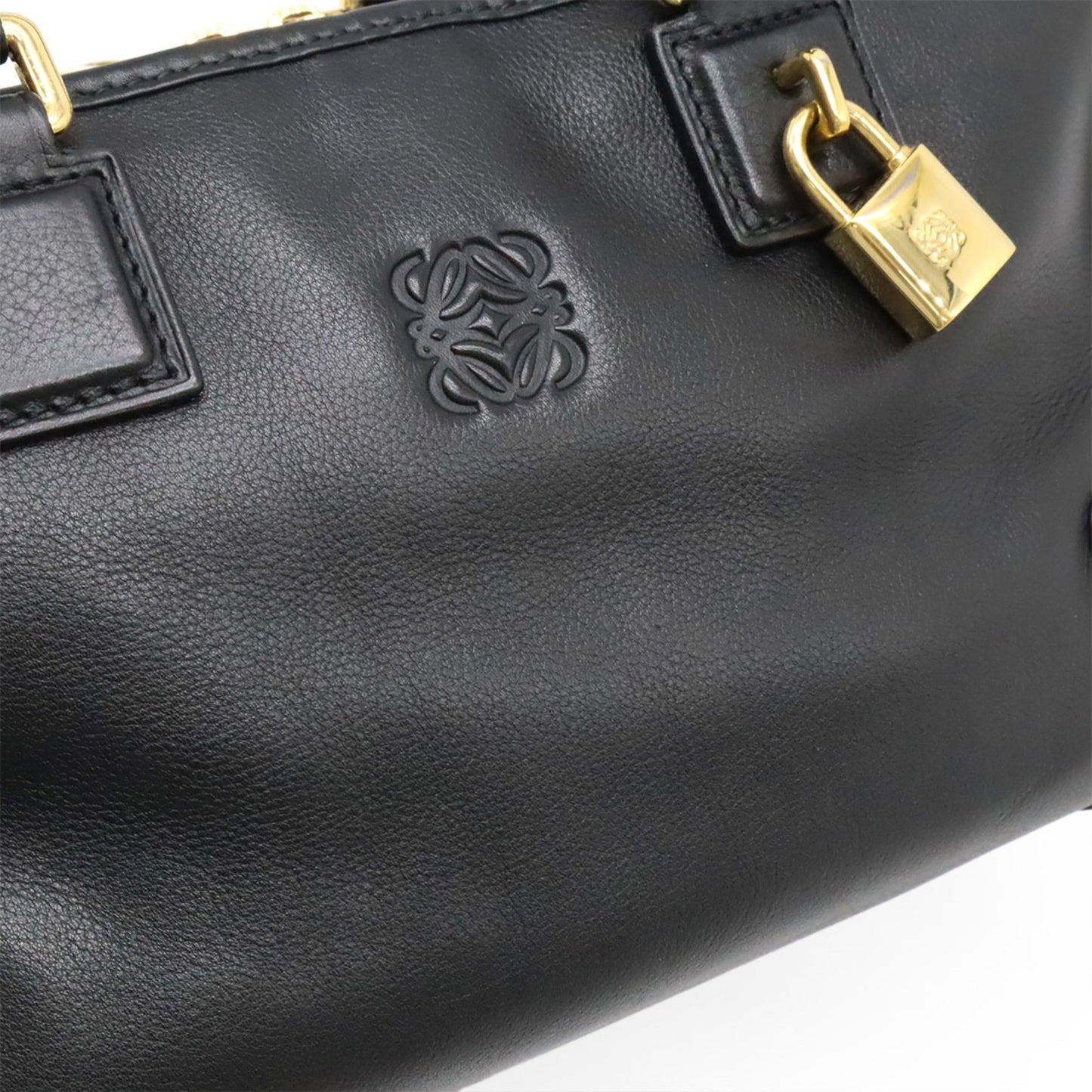 Loewe Amazona 28 Anagram Handbag In Black Leather