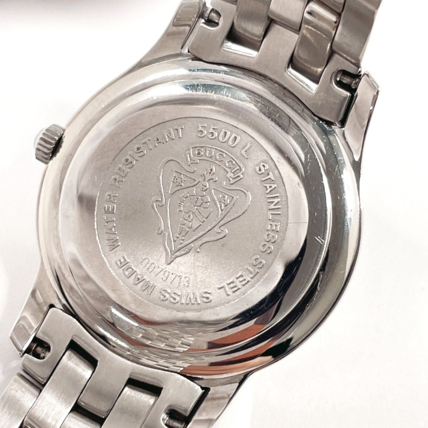 Gucci 5500L Watch Stainless Steel/Stainless Steel Silver Quartz Dial