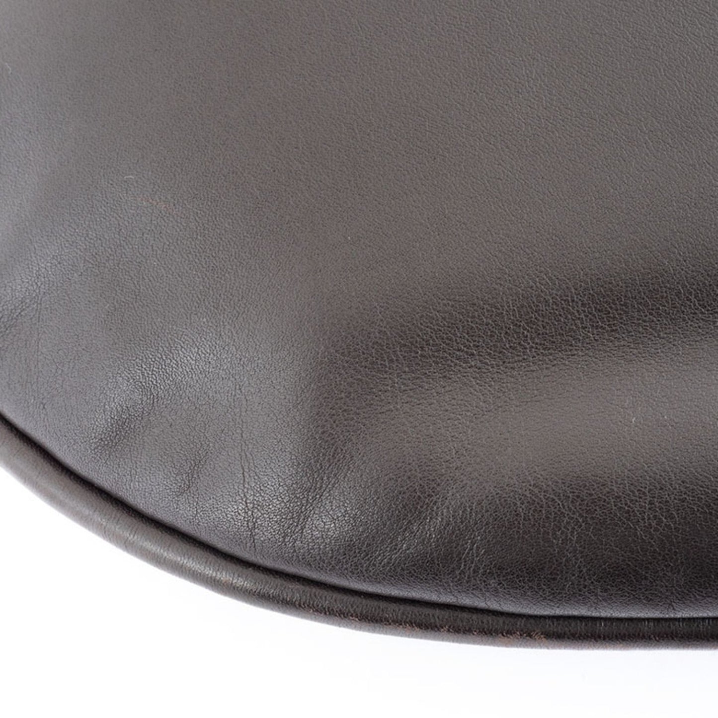 Gucci Leather Round Shoulder Bag 00141810 Dark Brown