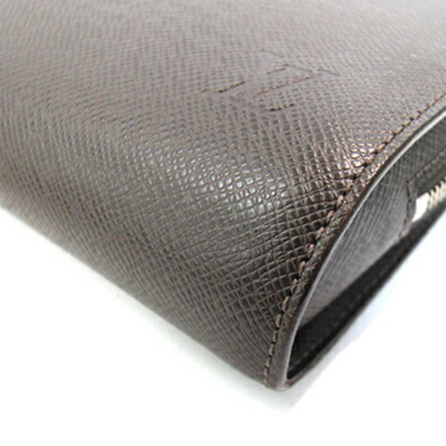 Louis Vuitton Second Bag Taiga Baikal M30188 Grisli Clutch Brown