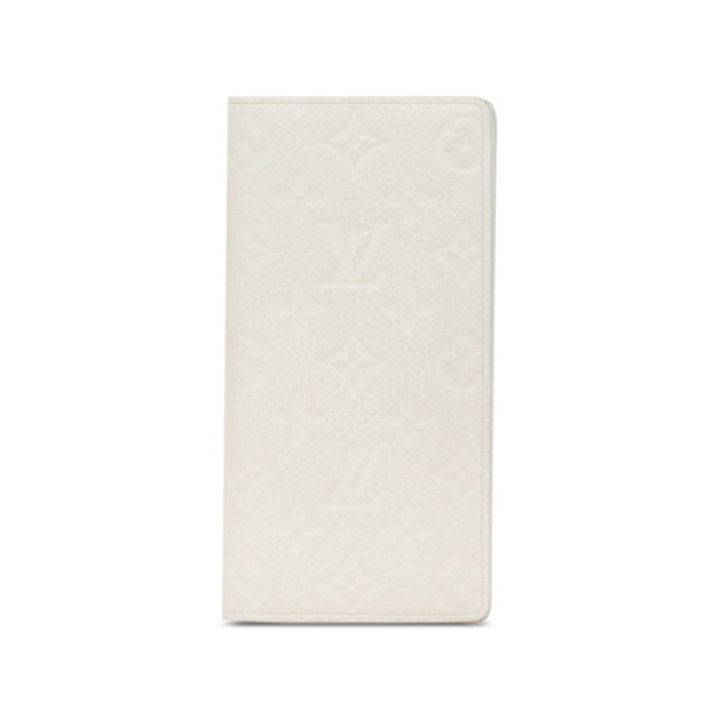 Louis Vuitton Monogram Empreinte Portefeuille Brazza Nm Long Wallet M83066 Full Moon White Leather