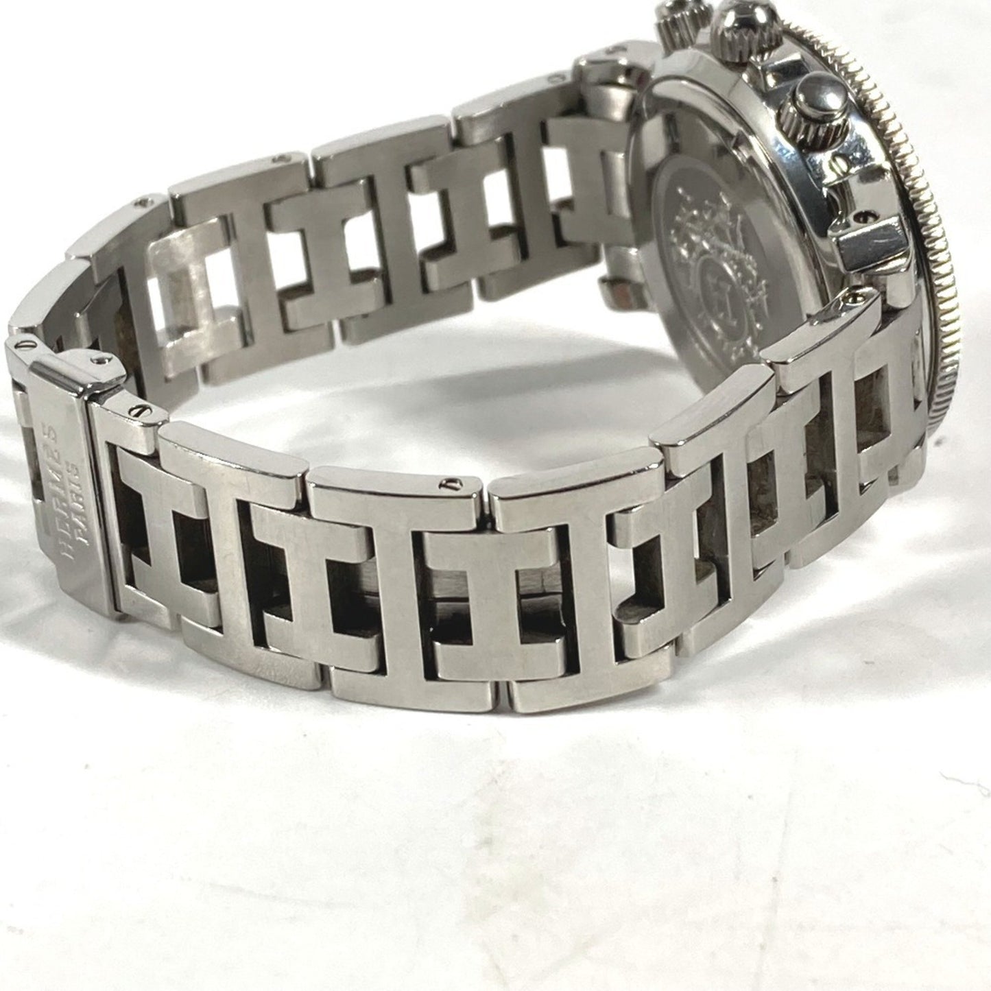 Hermes Cl2.310 Chronograph Clipper Diver Watch Stainless Steel