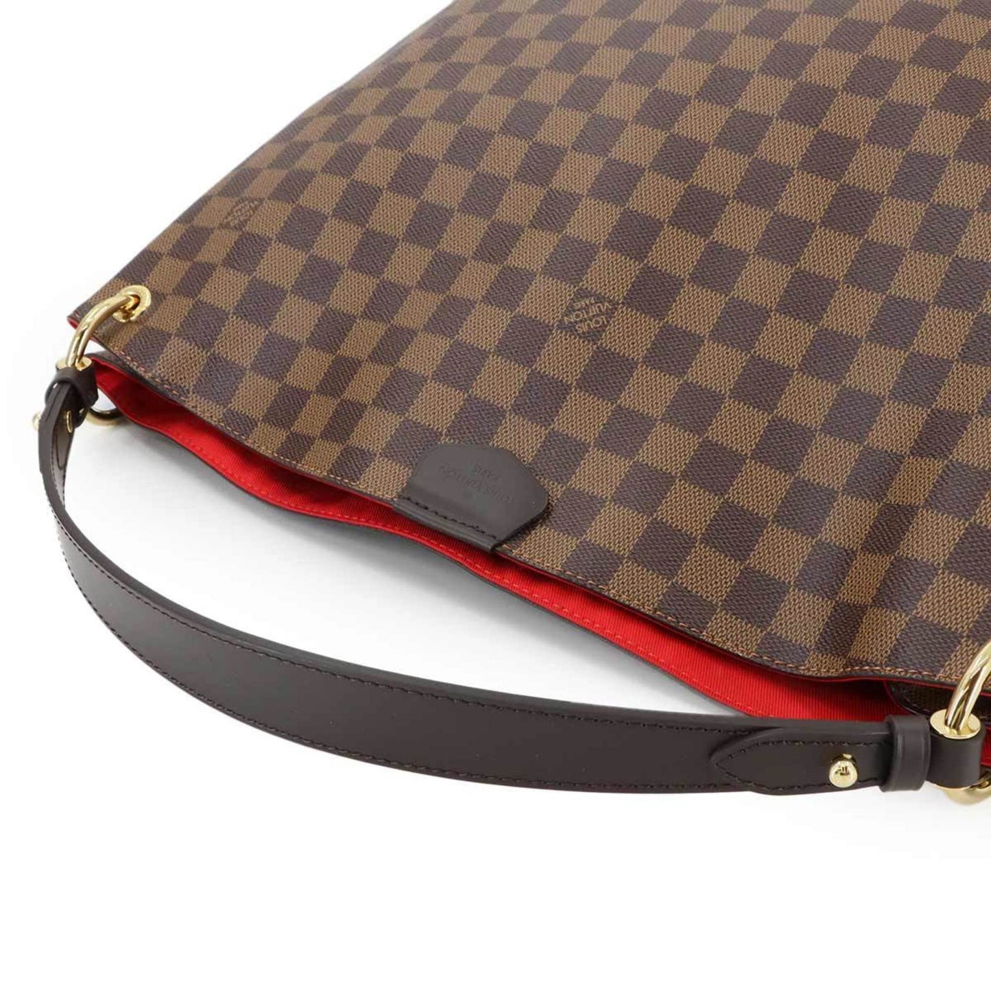 Louis Vuitton Damier Graceful Mm Shoulder Bag Ebene N44045 Rfid