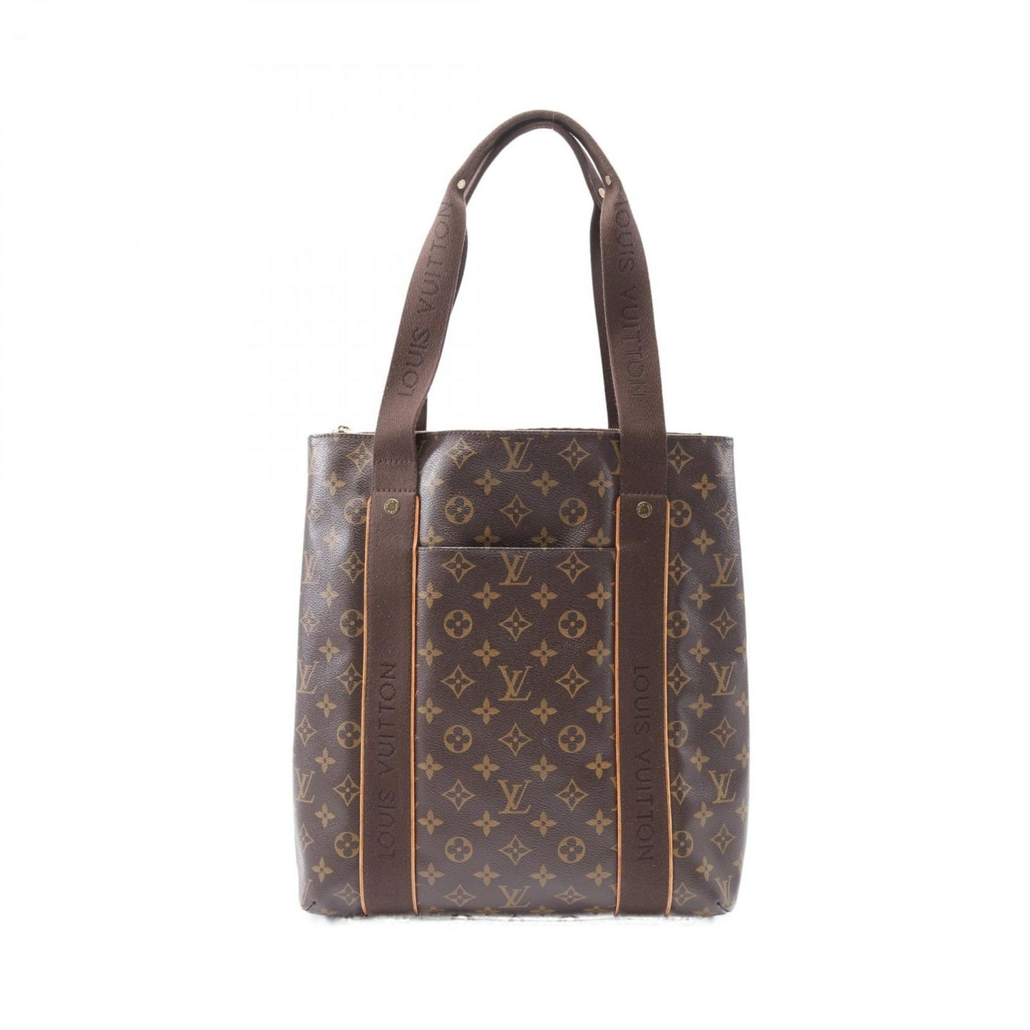 Louis Vuitton Cabas Bobur Tote Bag Coated Canvas Leather Monogram