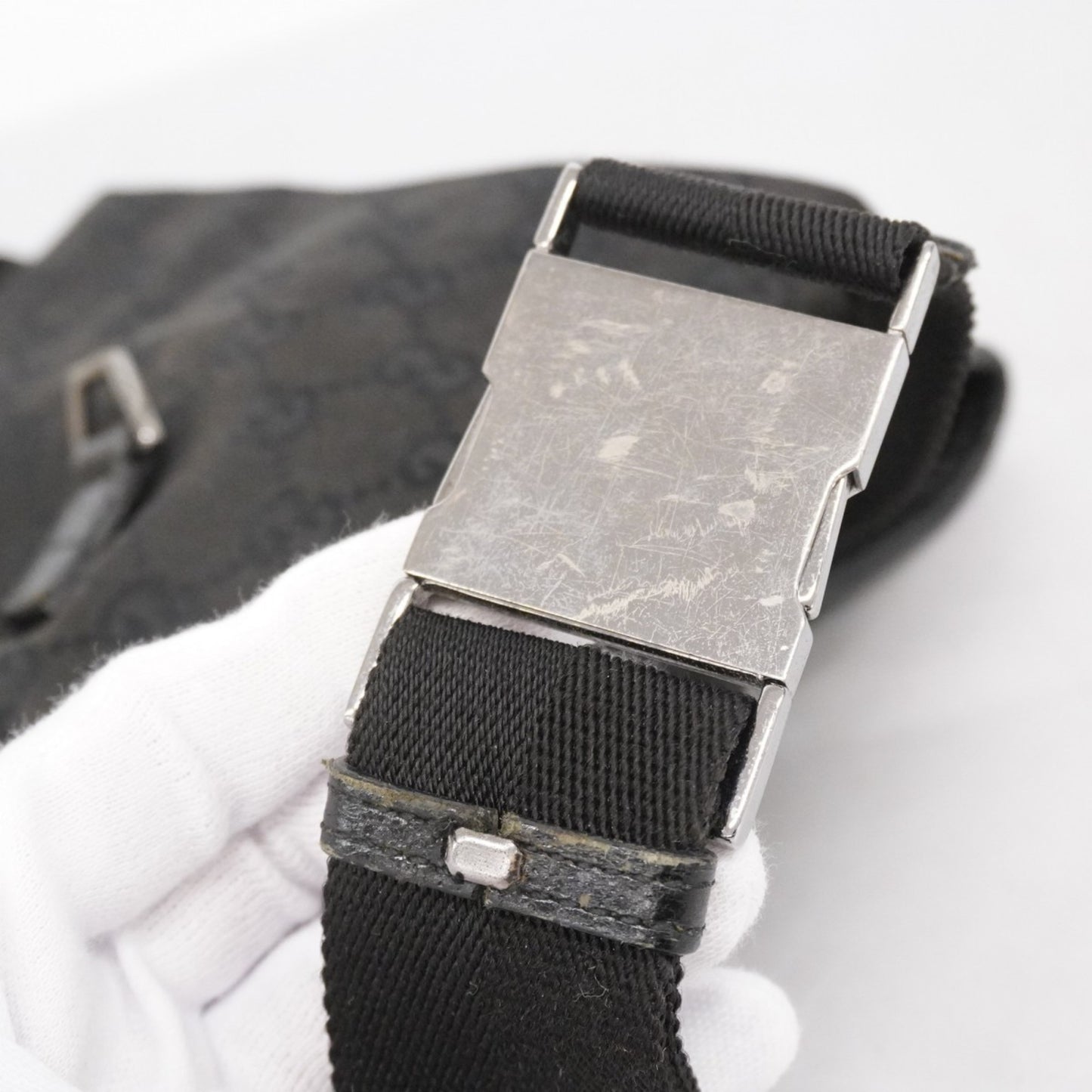 Gucci Gg Canvas Waist Bag 92543 Black