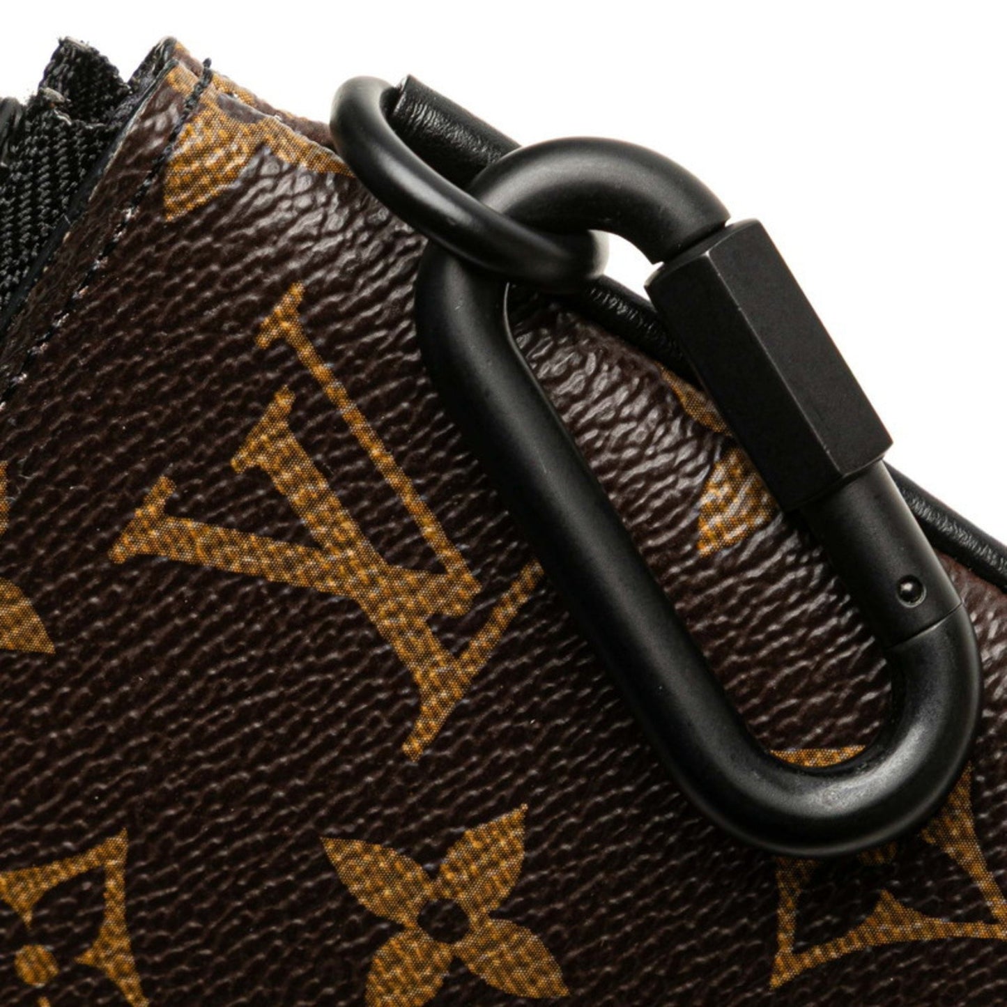 Louis Vuitton Monogram Zipped Pouch Clutch Bag M67814 Brown Leather