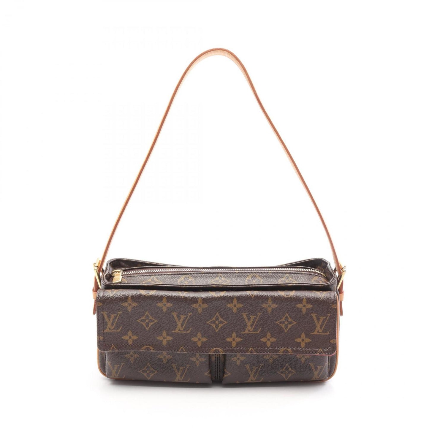 Louis Vuitton Viva Cite Mm Shoulder Bag In Coated Canvas And Leather With Monogram Design