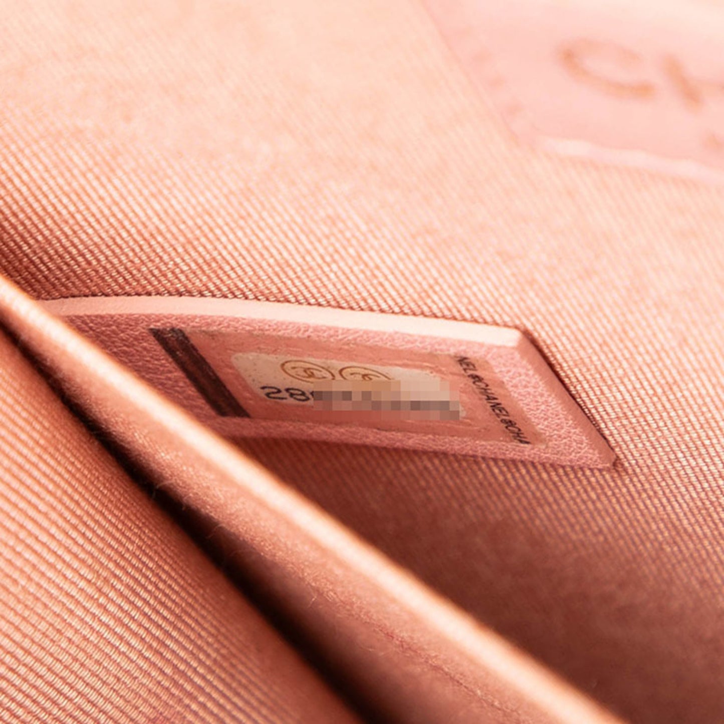 Chanel Boy Chanel Coco Mark Chain Shoulder Bag In Pink Multicolor Tweed