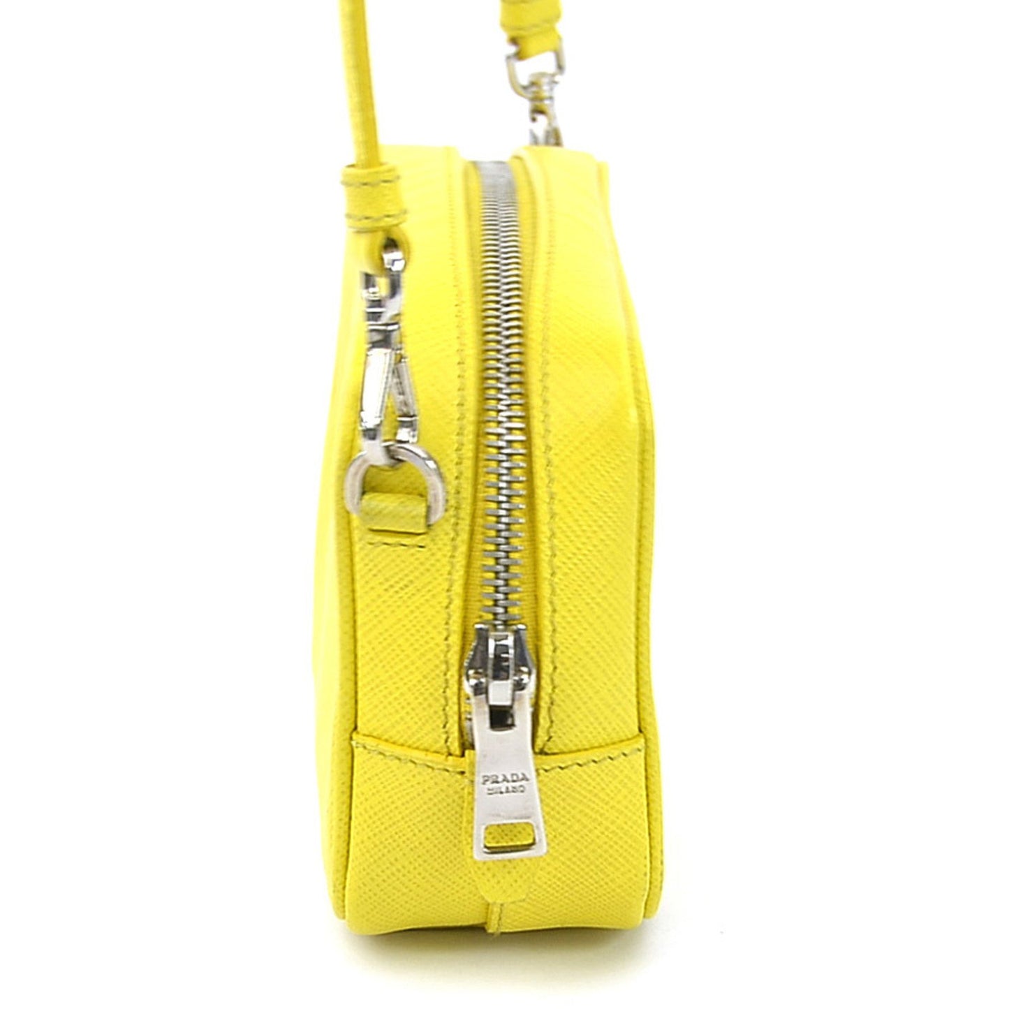 Prada Shoulder Bag Leather Yellow