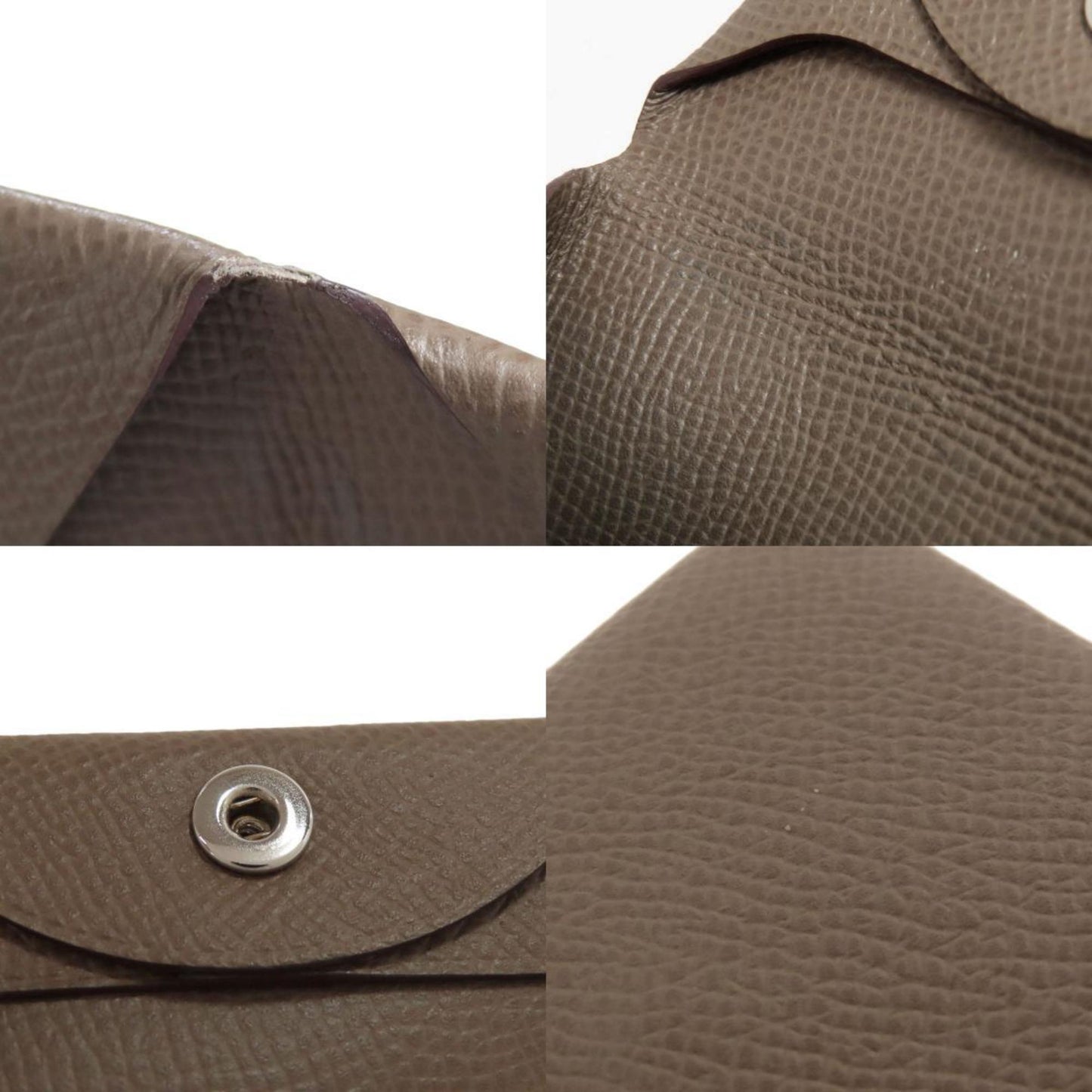 Herms Bastia Etoupe Wallet/Coin Case Epson