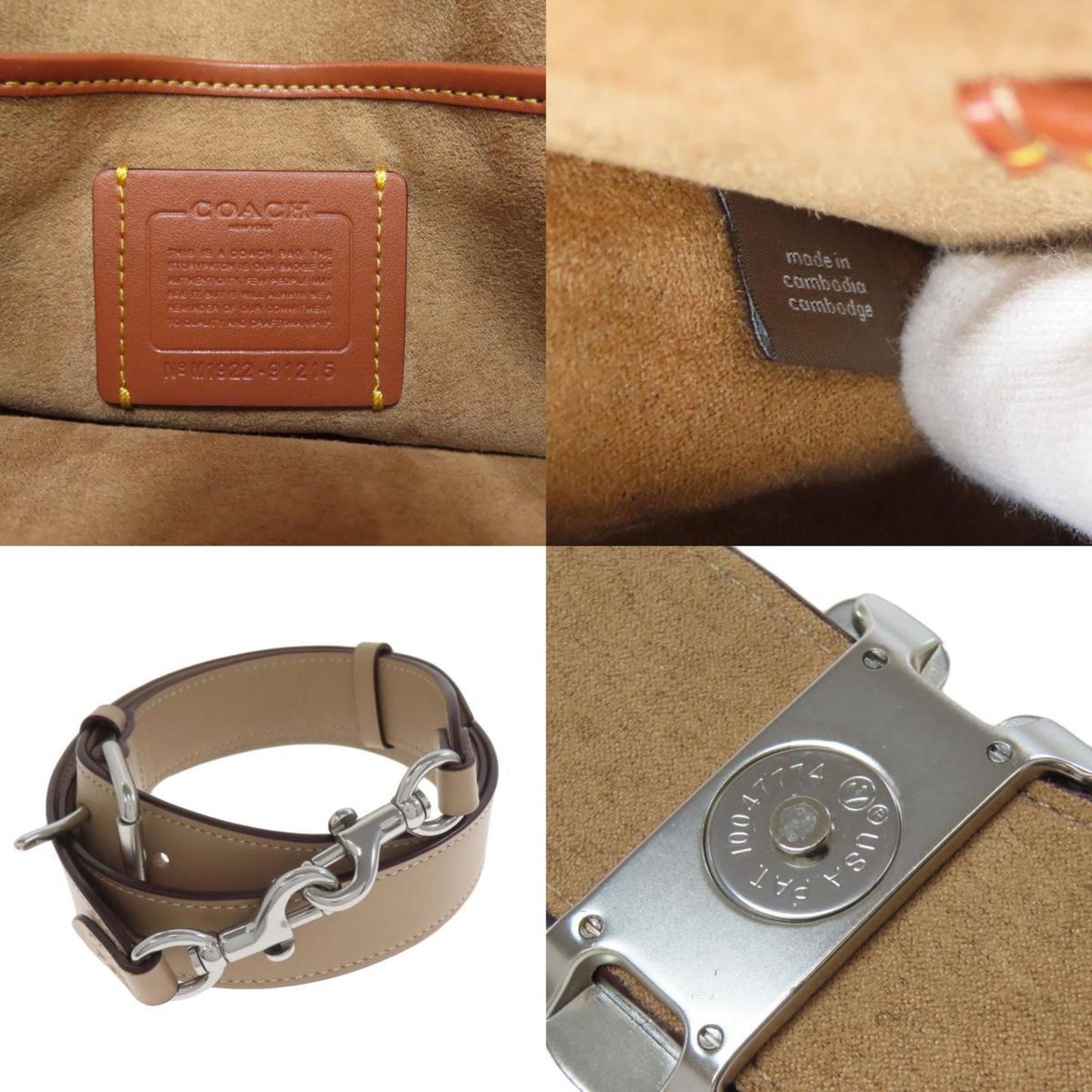 Coach 91215 Signature Handbag Pvc