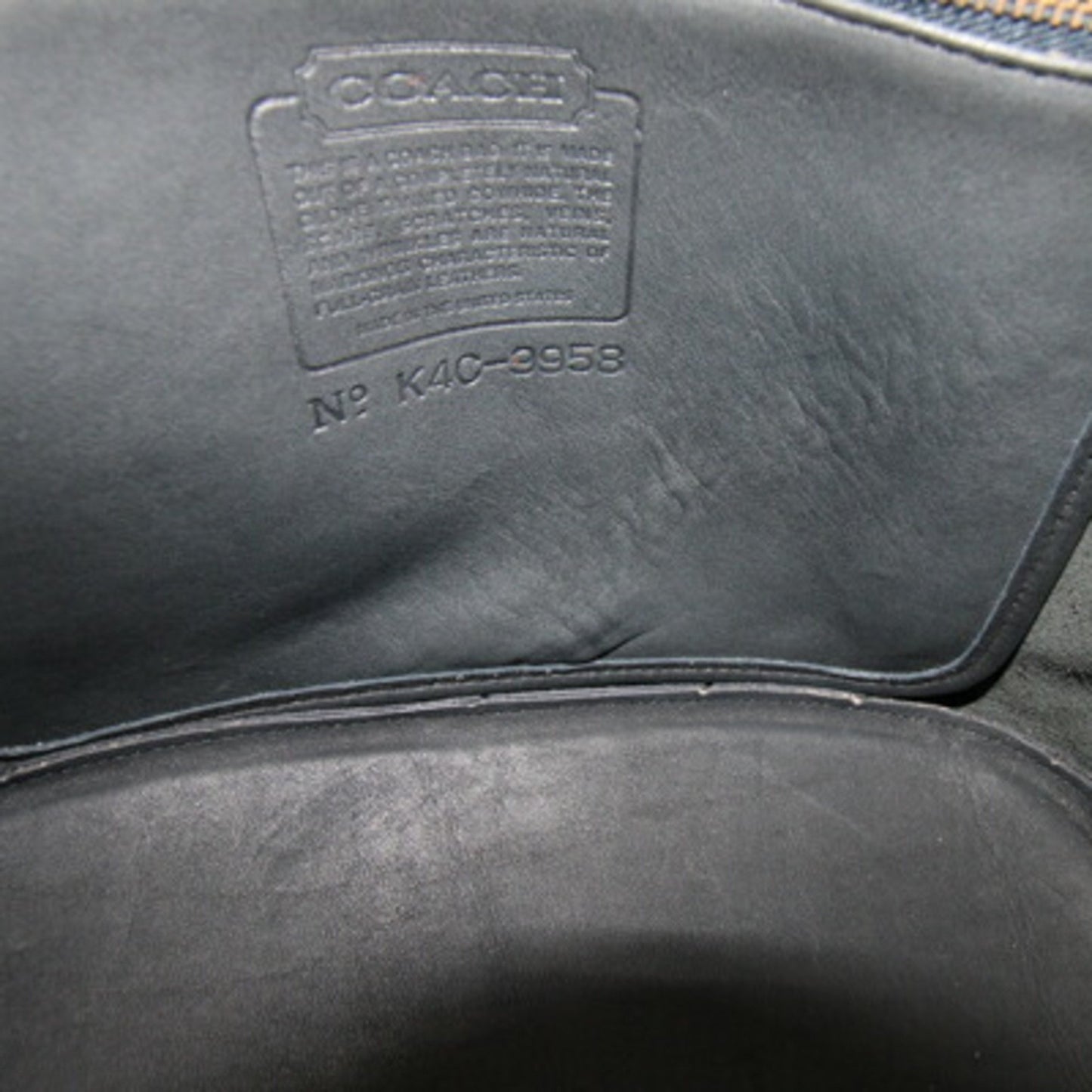 Coach Handbag 9958 Black Leather Old All-Leather