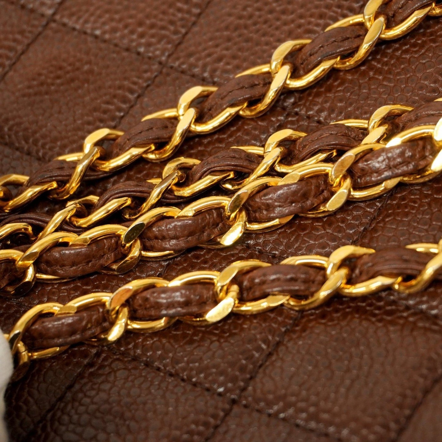 Chanel Shoulder Bag With Matelasse Chain Bag