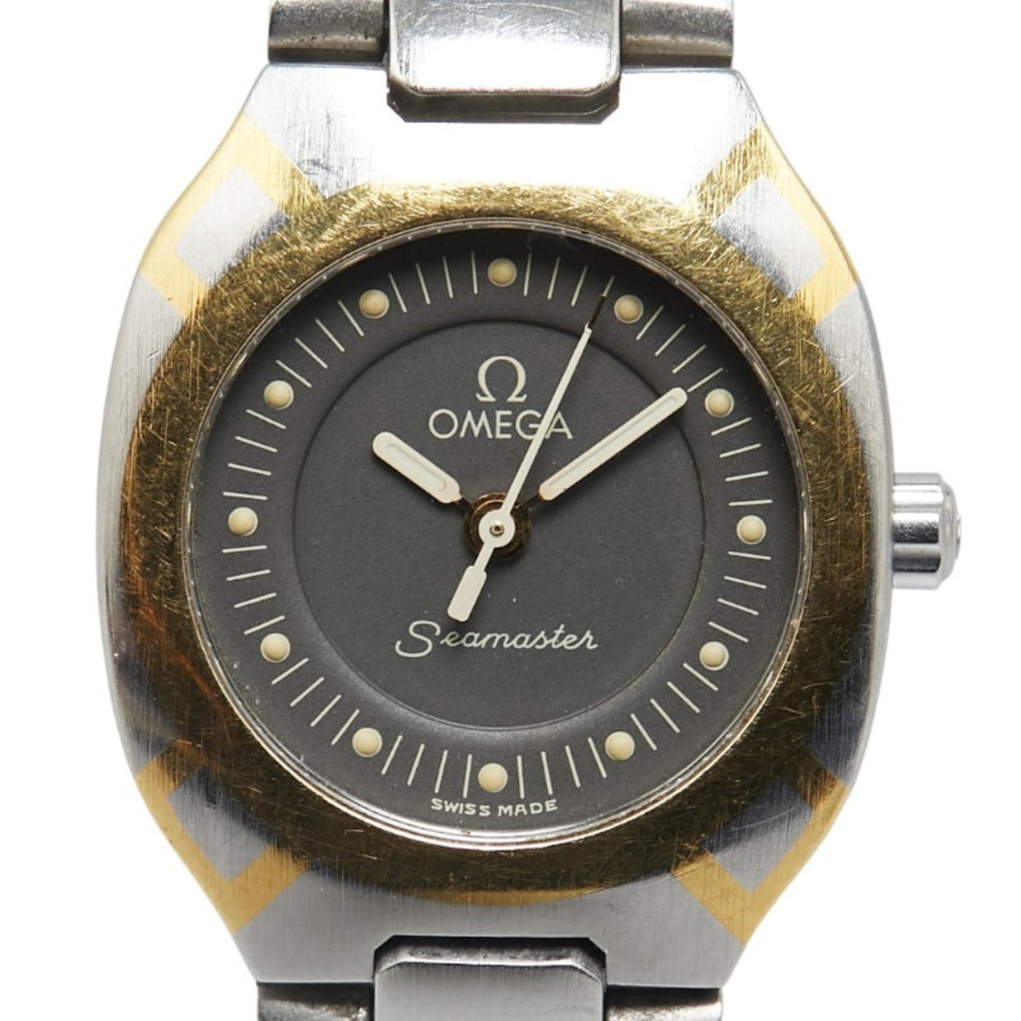 Omega Seamaster Polaris Watch Quartz Grey Dial Stainless Steel
