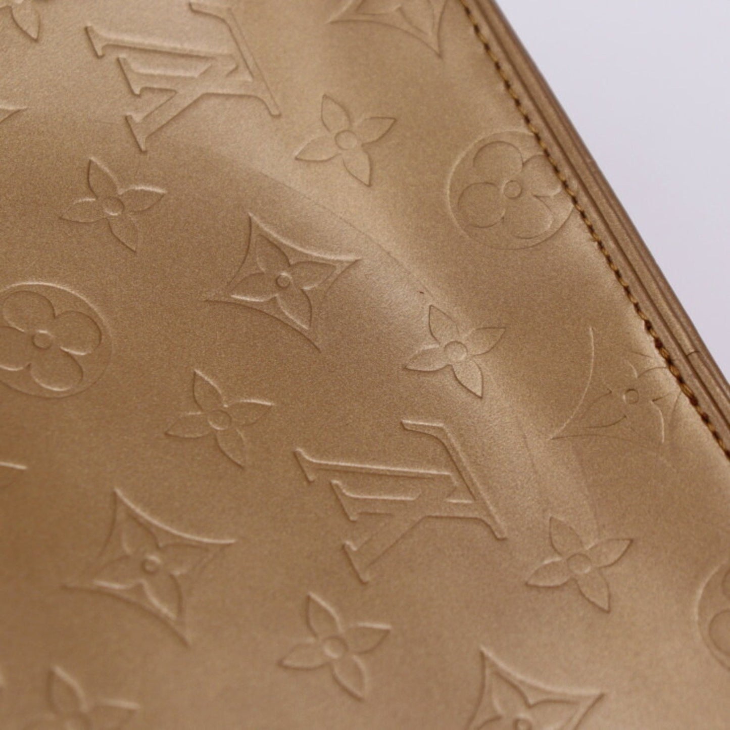 Louis Vuitton Louis Vuitton Stockton Handbag M55117 Monogram Matt Umbre Gold Series Silver Hardware