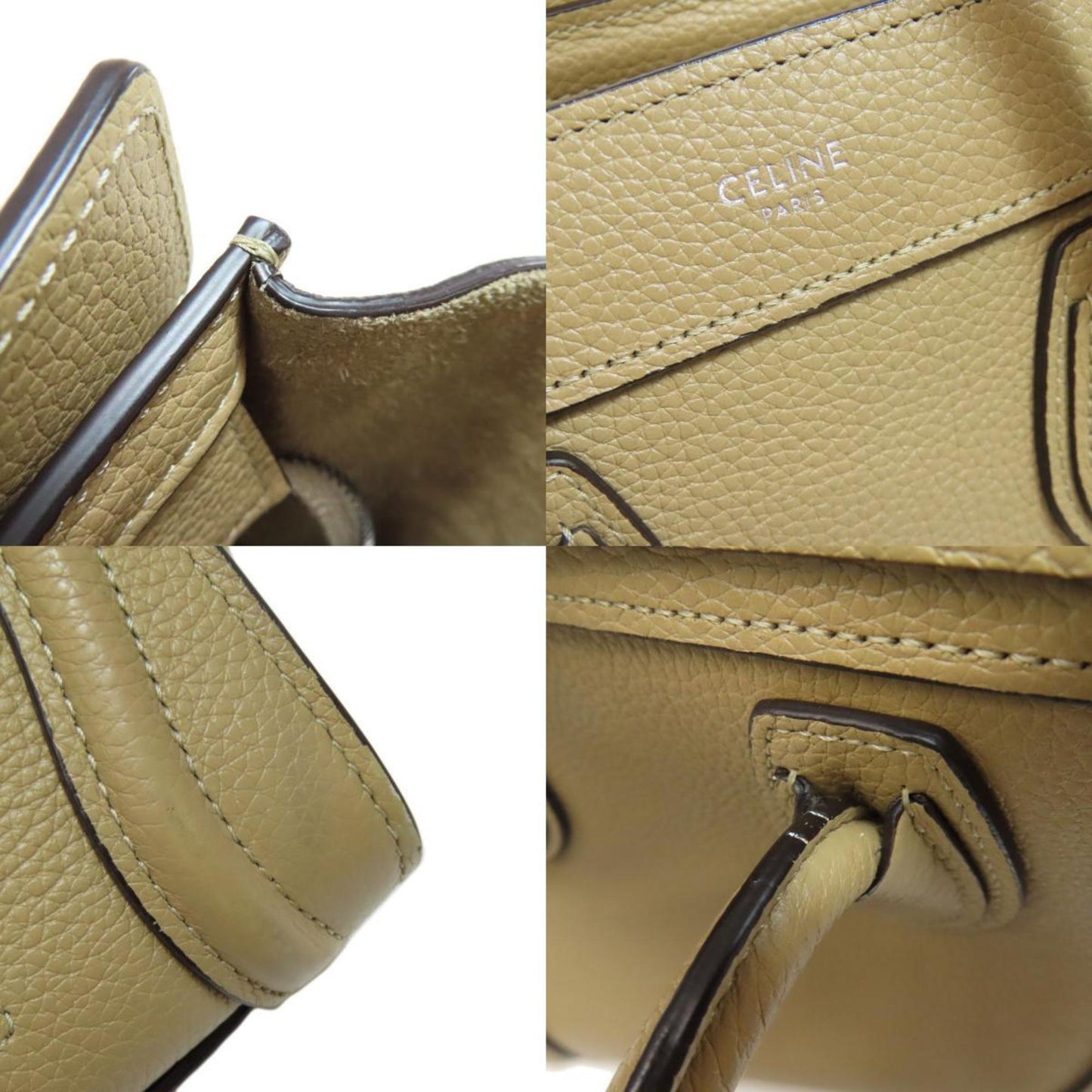 Celine Luggage Nano Handbag Calfskin