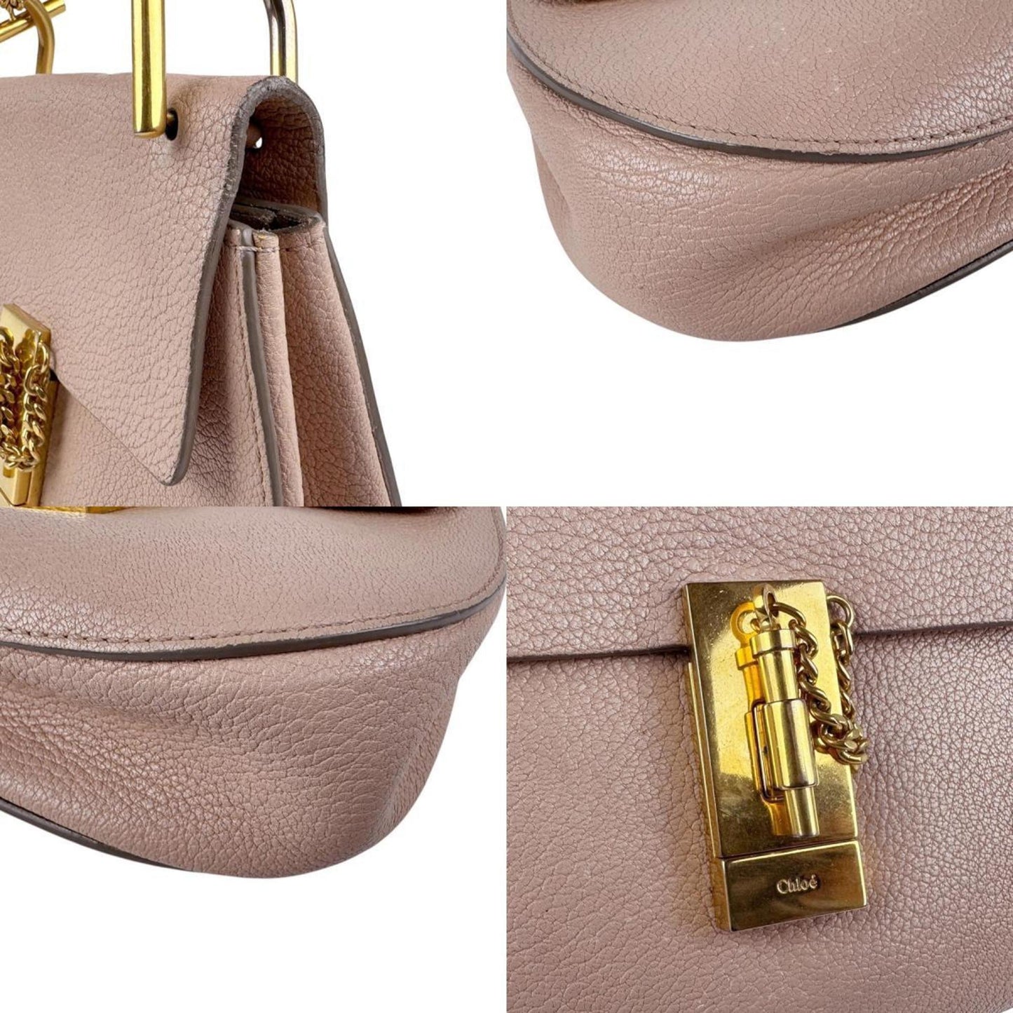 Chlo Chloe Drew Shoulder Bag In Leather And Metal