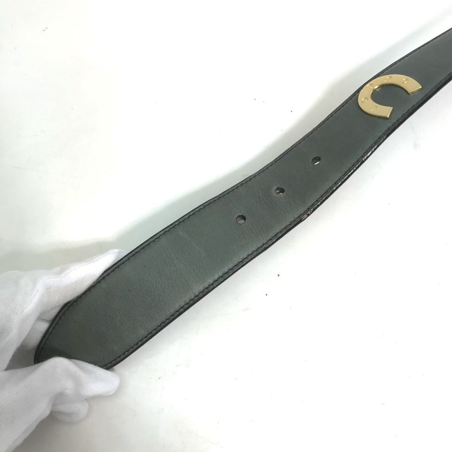Gucci 037.194.0923 Horseshoe Pants Belt