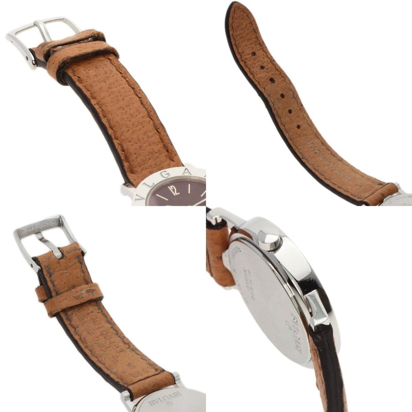 Bvlgari Bz26Sld Wristwatch Stainless Steel Leather