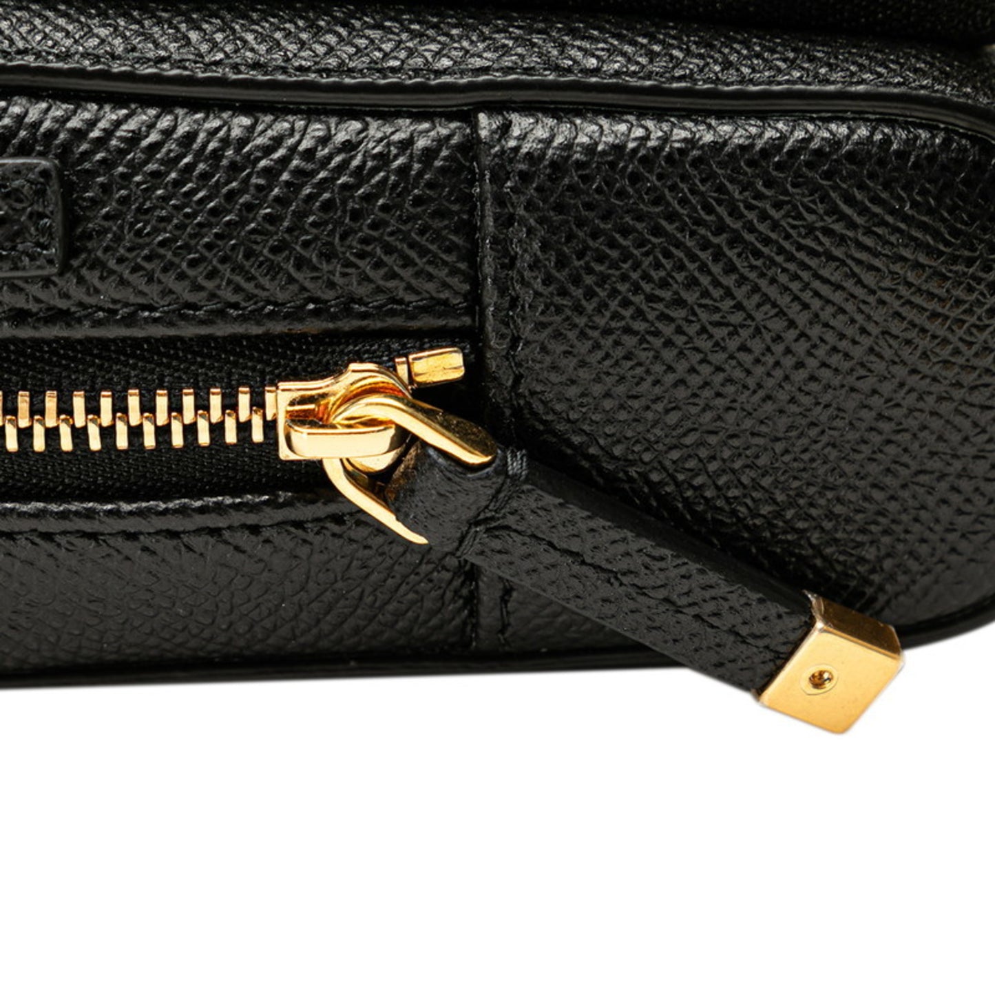 Christian Dior Dior Caro Double Pouch Shoulder Bag Black Leather