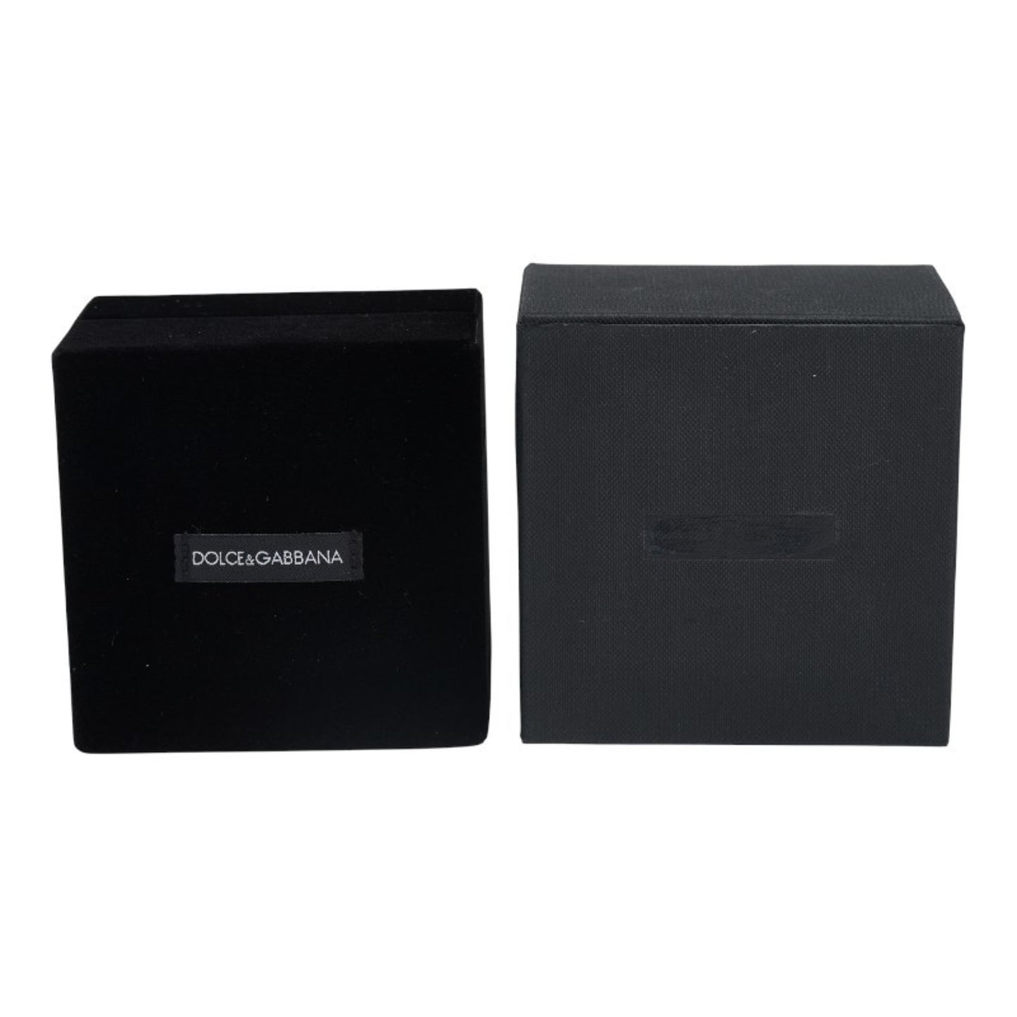 Dolce & Gabbana Crown Leopard Motif Square Cufflinks In Gold