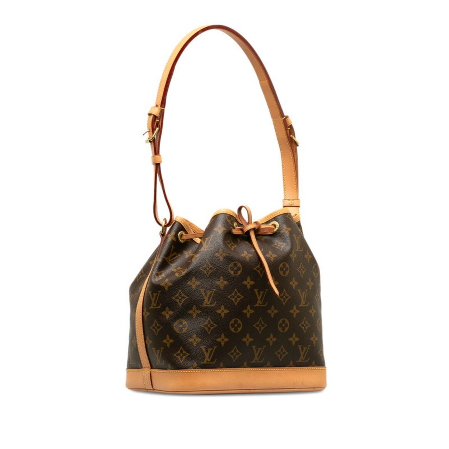 Louis Vuitton Monogram Noe Shoulder Bag M42224 Brown Pvc Leather