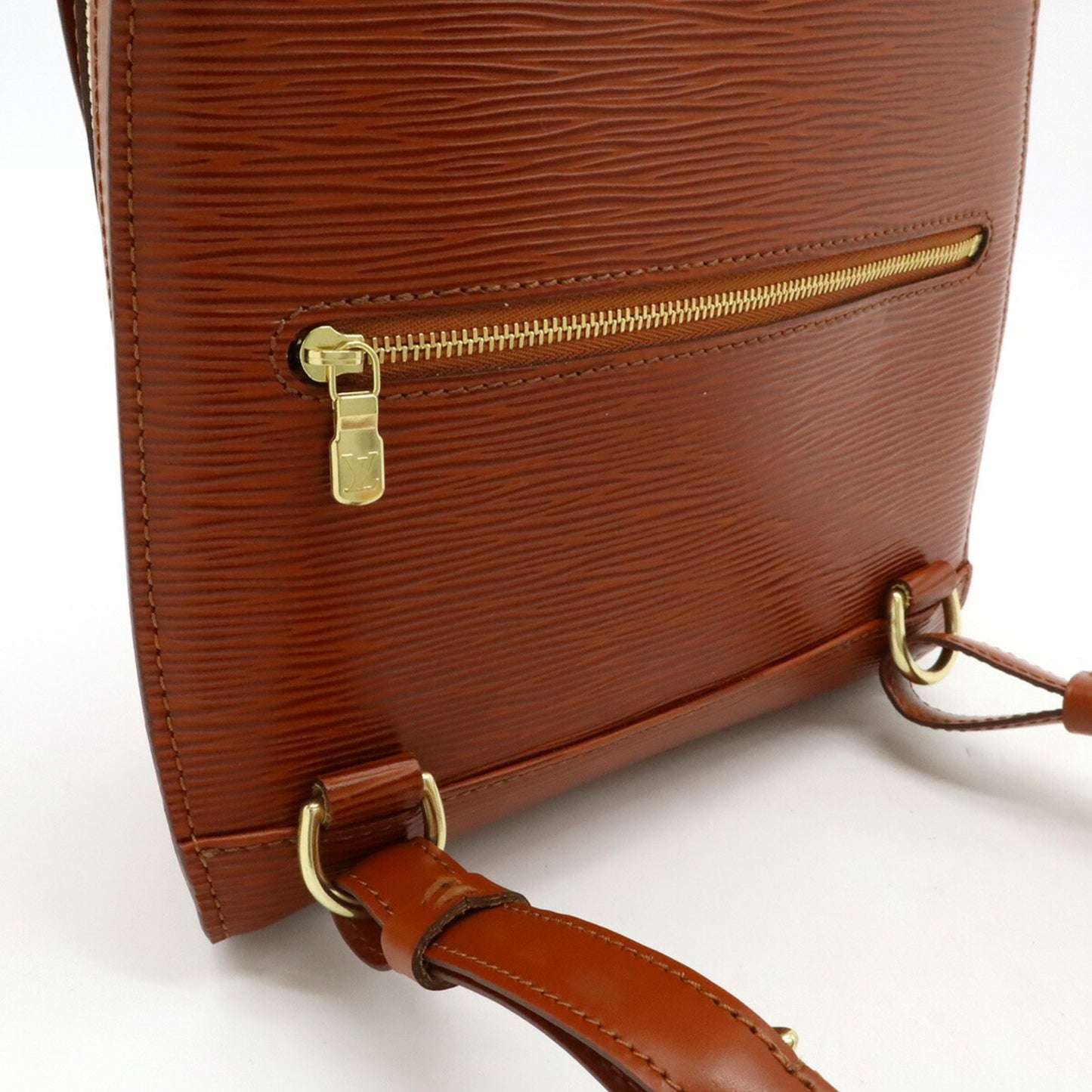 Louis Vuitton Epi Mabillon Rucksack/Shoulder Bag In Kenya Brown Leather