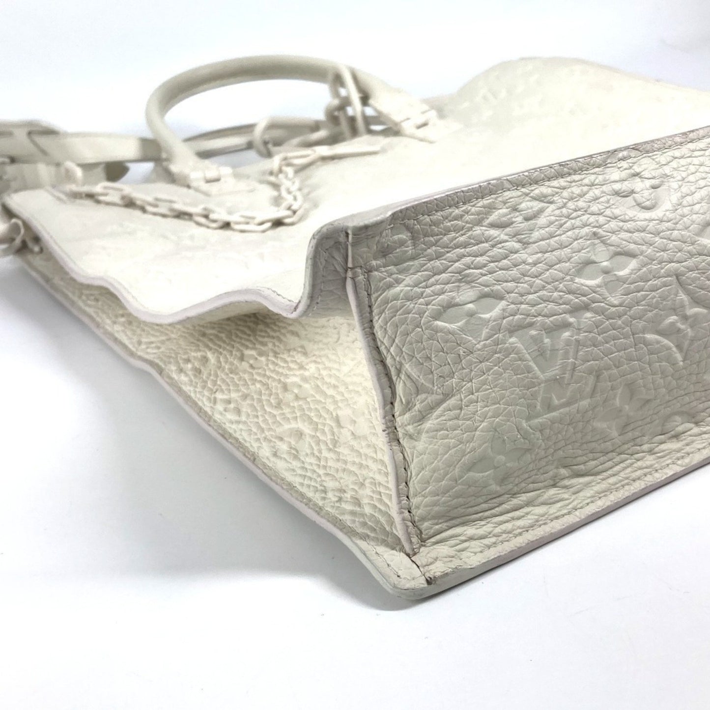 Louis Vuitton M53265 Monogram Taurillon Sac Plat Handbag Tote Bag 2Way Shoulder Leather
