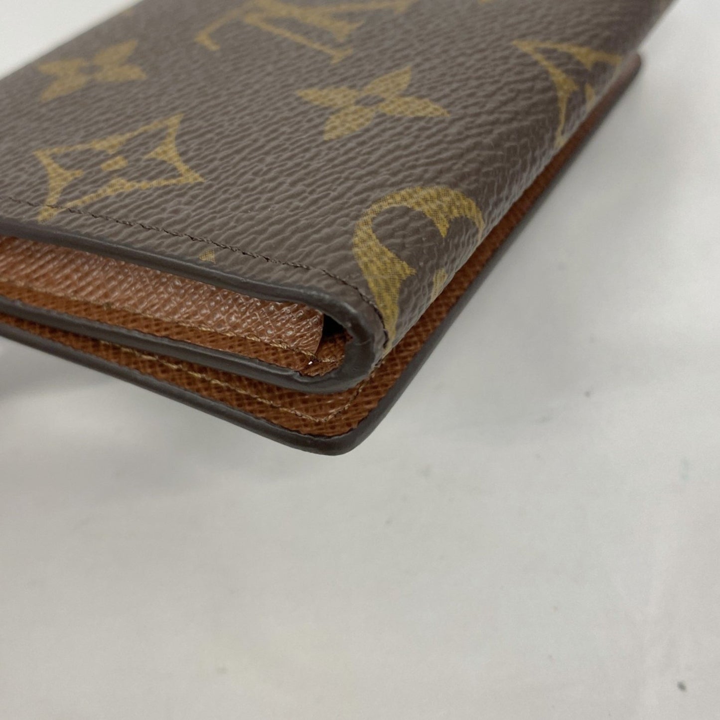 Louis Vuitton Monogram Envelope Carte De Visite Business Card Case M63801 Brown