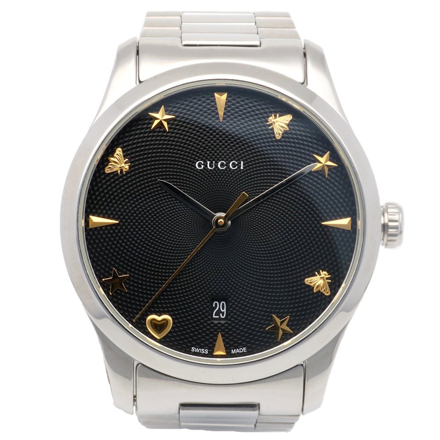 Gucci G Timeless Watch Stainless Steel 126.4 Quartz