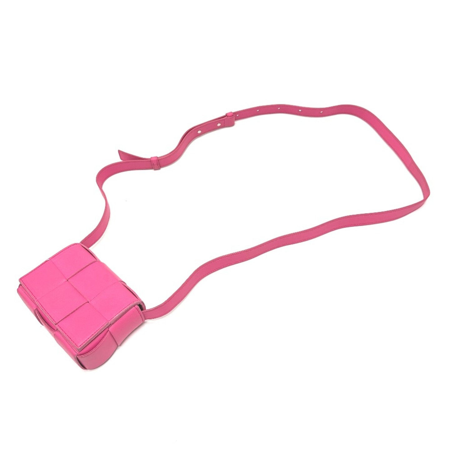 Bottega Veneta Maxi Intrecciato Crossbody Pochette Crossbody Shoulder Bag Pink