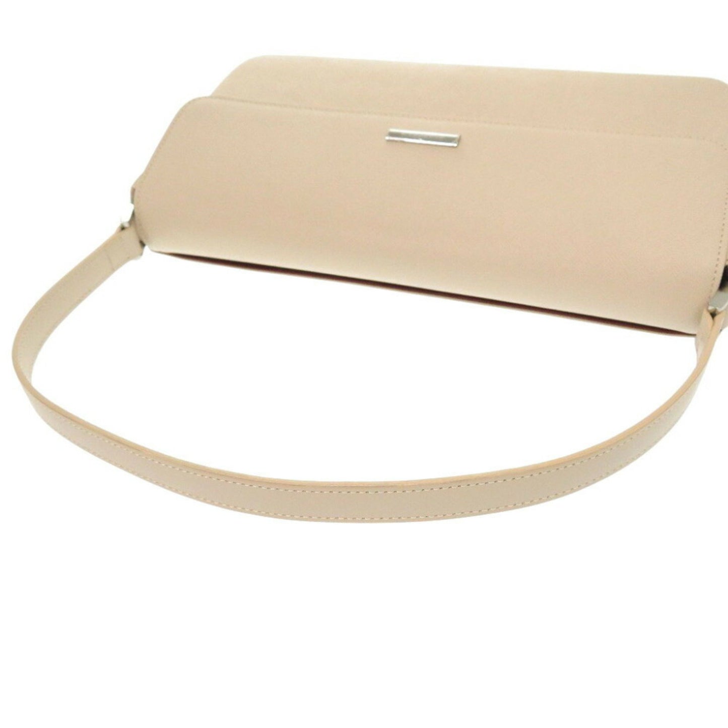 Burberry Plate Leather Beige Handbag 1672Burberry
