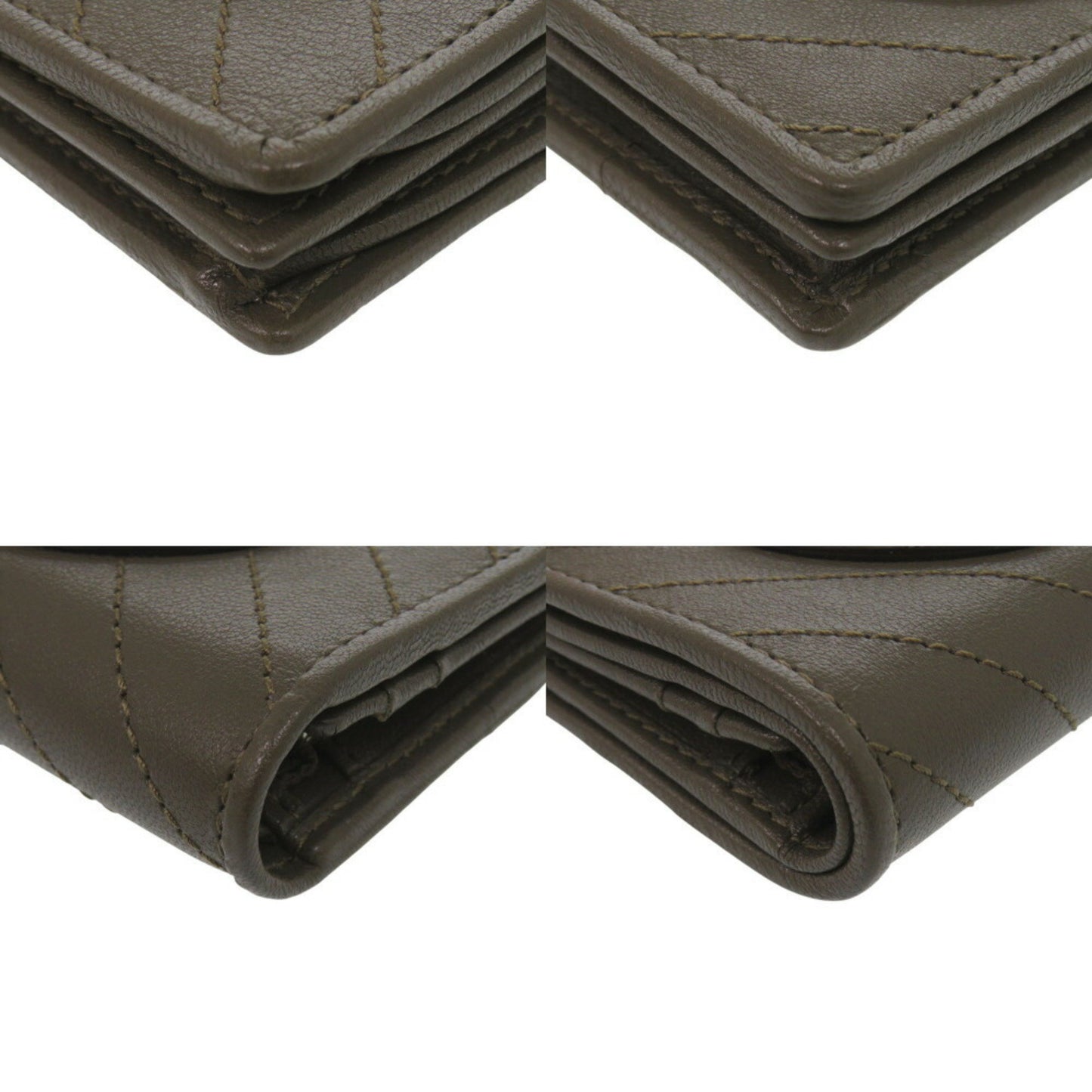 Like New Gucci Blondie 760317 Leather Brown Bifold Wallet