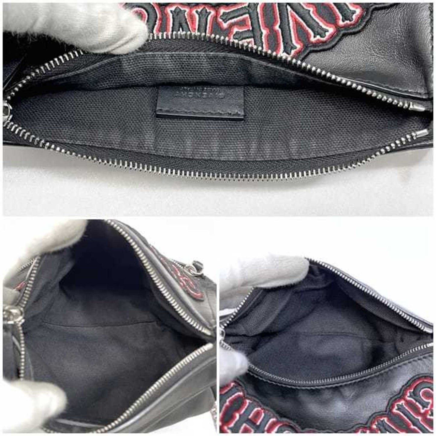 Givenchy Shoulder Bag Mini F-22861 Black Leather Ef E 0147 Givenchy Chain Long Crossbody Box Patch