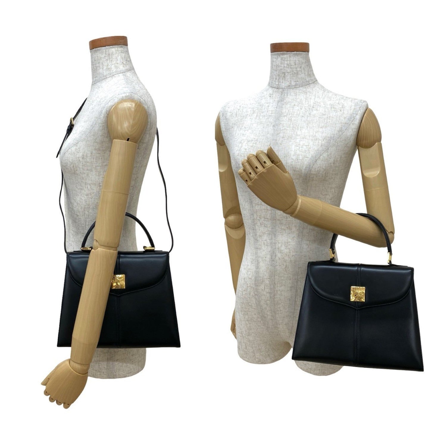 Yves Saint Laurent Ysl Logo Hardware Leather 2-Way Handbag/Shoulder Bag
