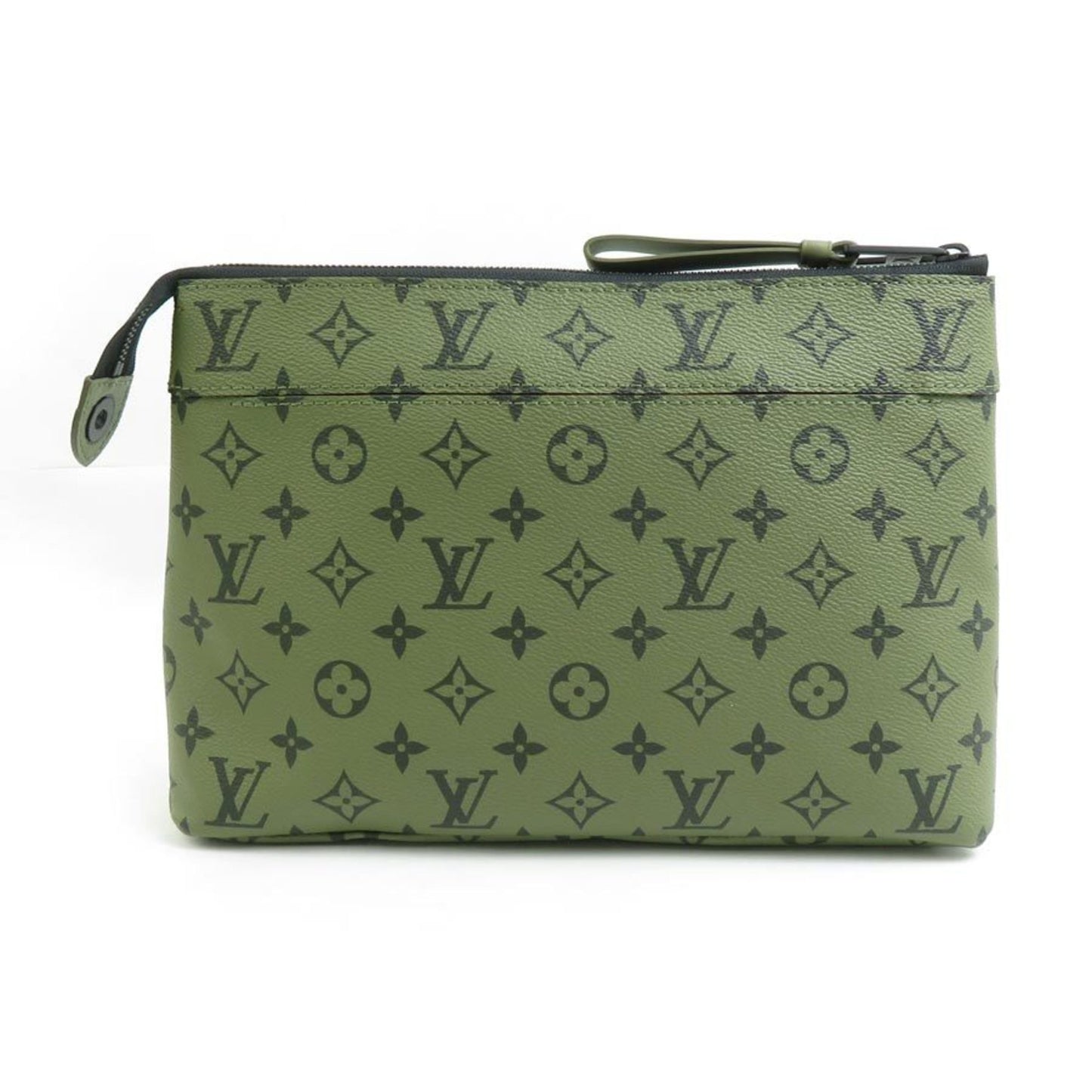 Louis Vuitton Louis Vuitton Clutch Bag Monogram Pochette Voyage Canvas Khaki