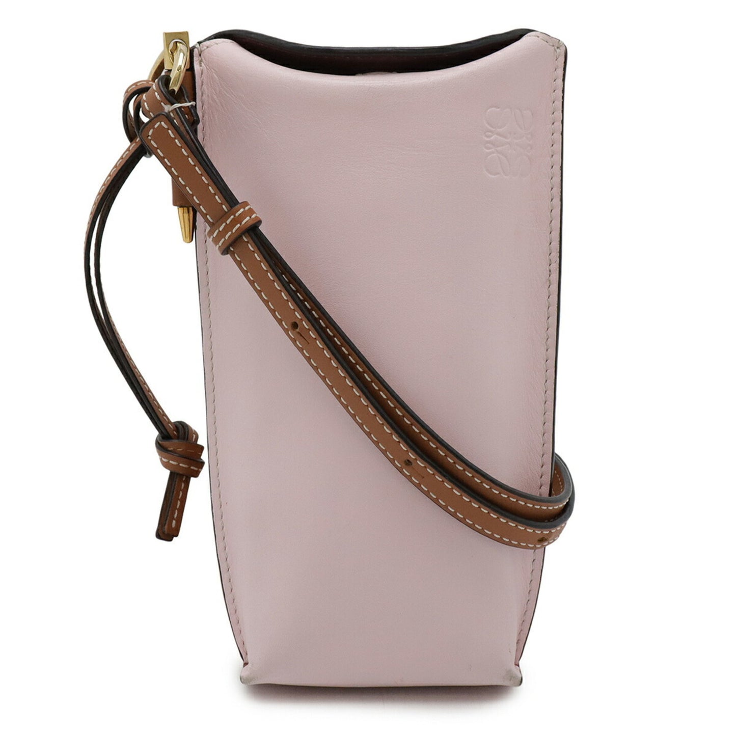 Loewe Anagram Gate Pocket Shoulder Bag/Pouch In Soft Calfskin Leather