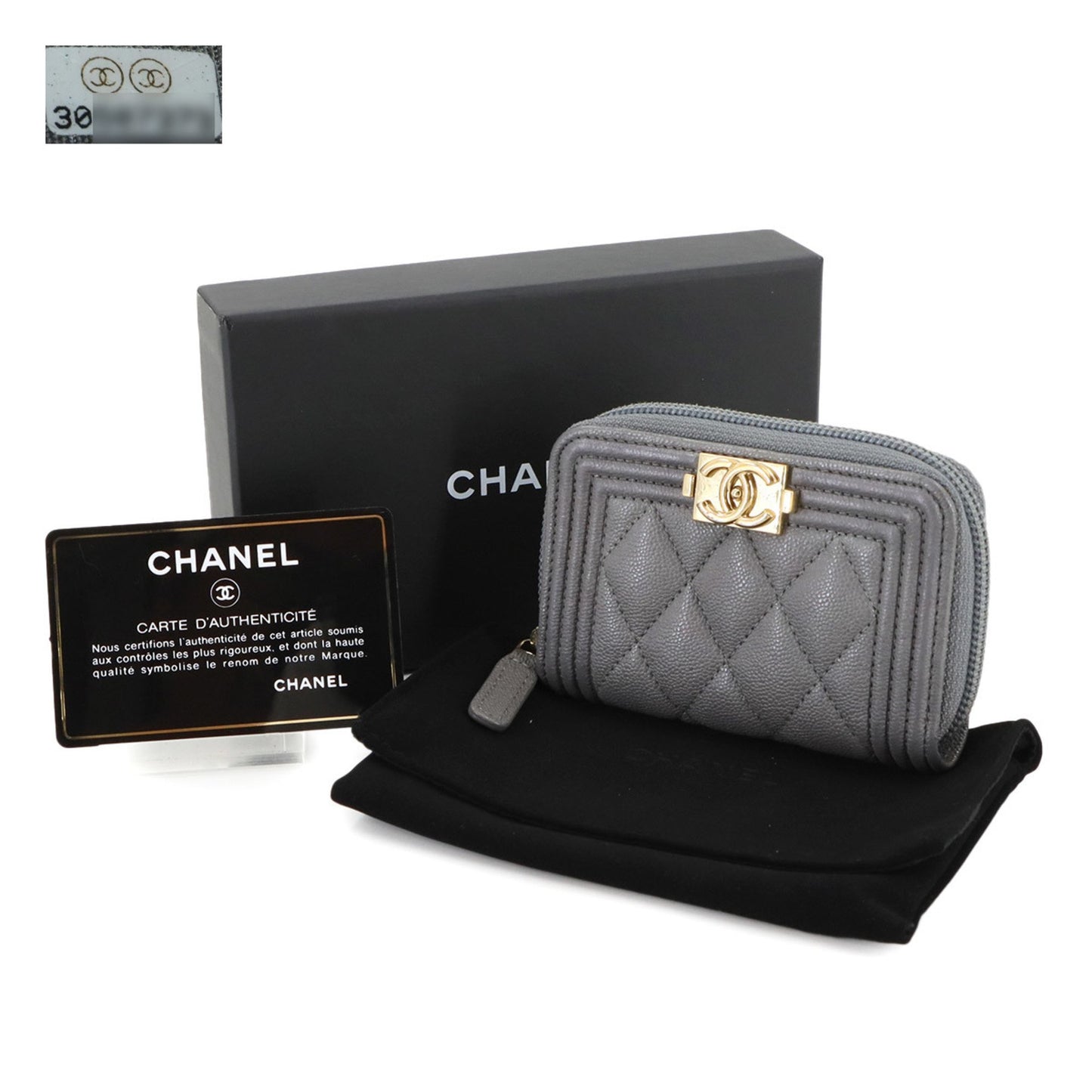 Chanel Boy Chanel Zip Coin Purse