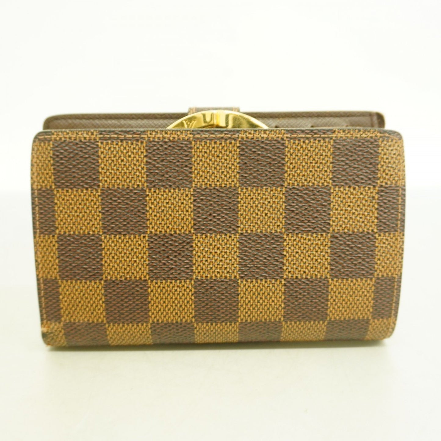Louis Vuitton Damier Porte Monnaie Bi-Fold Viennois Wallet N61664 Ebene