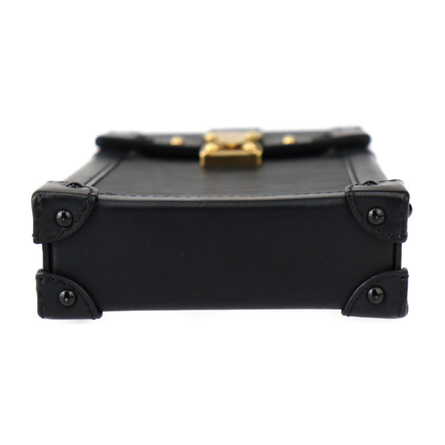 Louis Vuitton Louis Vuitton Pochette Trunk Vertical Epi Shoulder Bag M67871 Leather Calf Black
