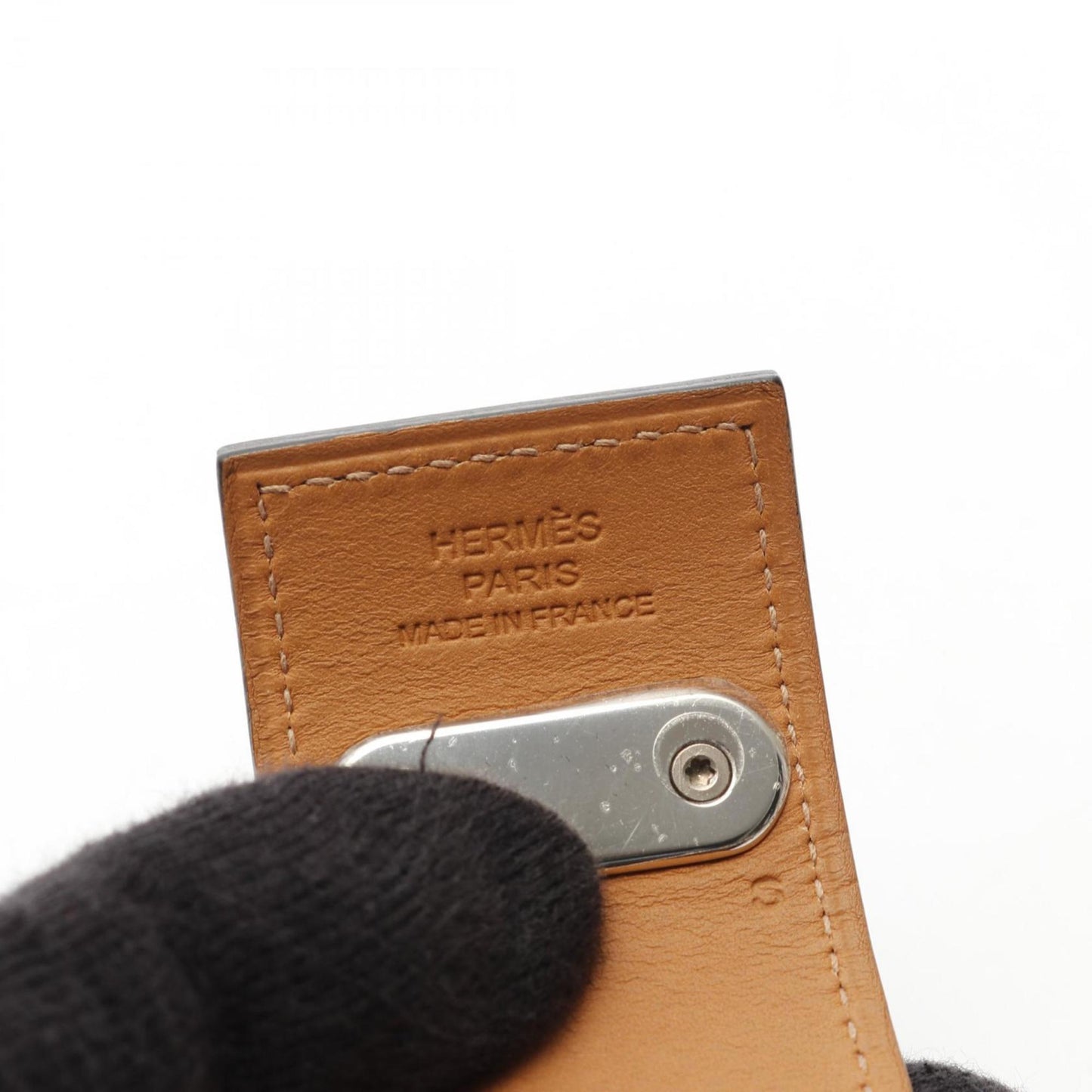 Hermes Hermes Intense Bangle Leather Stainless Steel