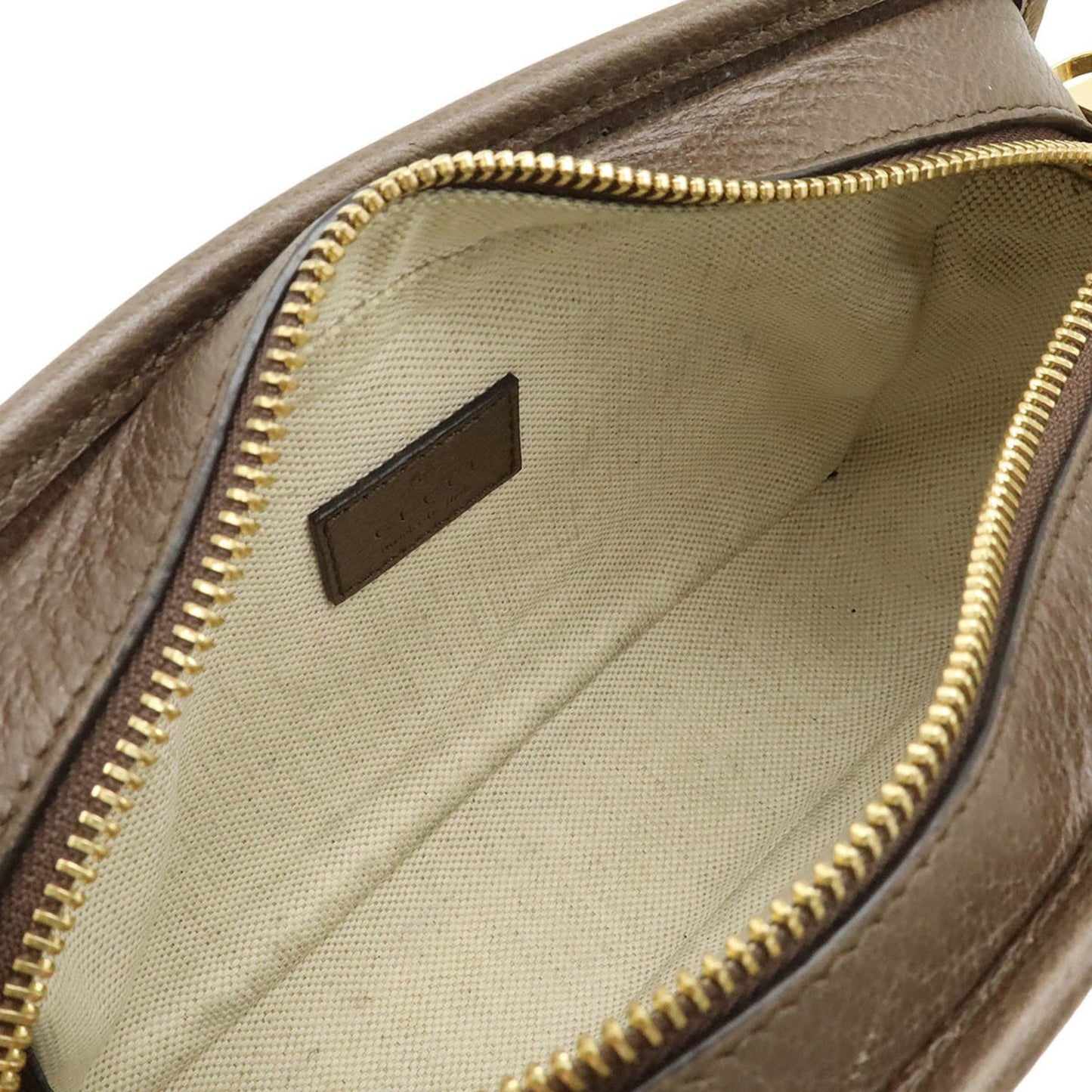 Gucci Jumbo Gg Shoulder Bag Pochette Clutch Canvas Beige Dark Brown 696075