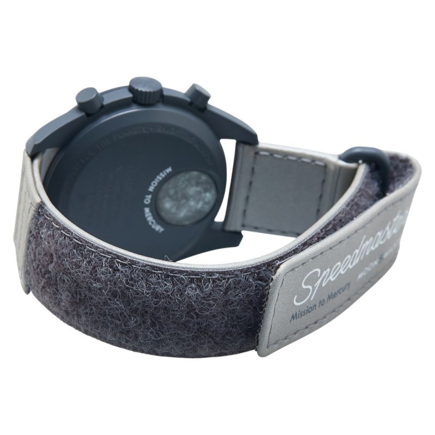 Omega X Swatch Moonswatch Mission To Mercury Watch So33A100 Quartz Movement Gray Dial Ceramic Nylon