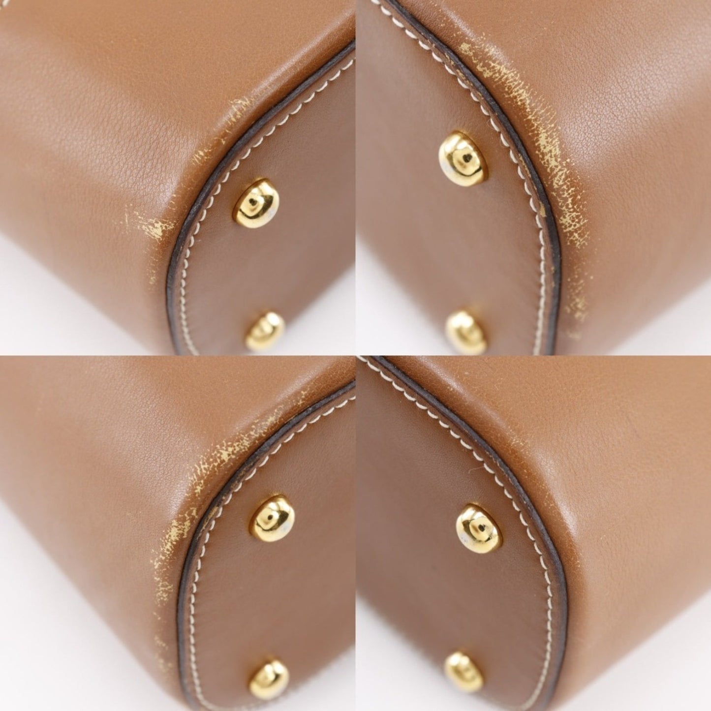 Loewe L Shoulder Bag Calf Brown A5 Logo