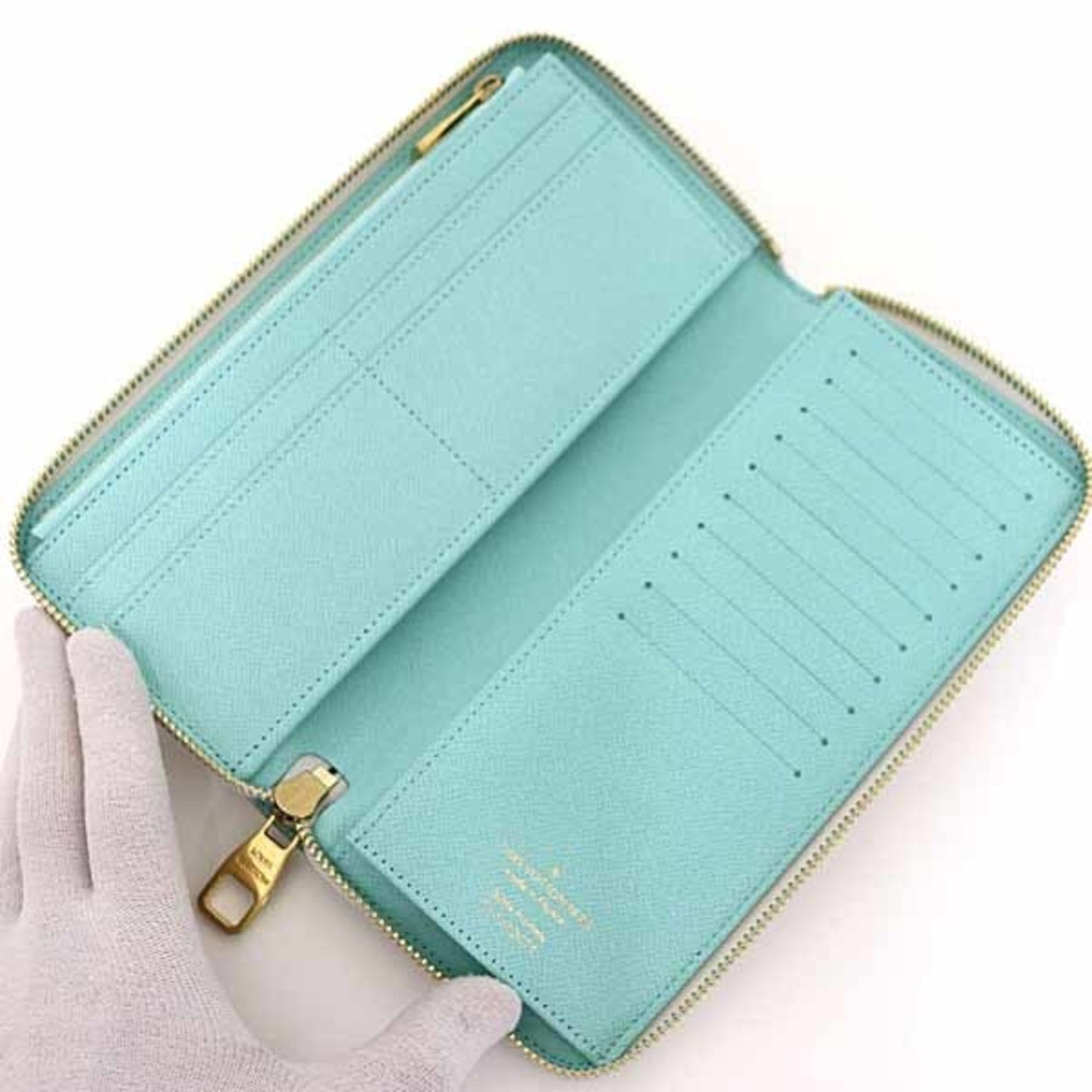 Louis Vuitton Zippy Wallet Vertical Round Long Damier Heritage N40675 A