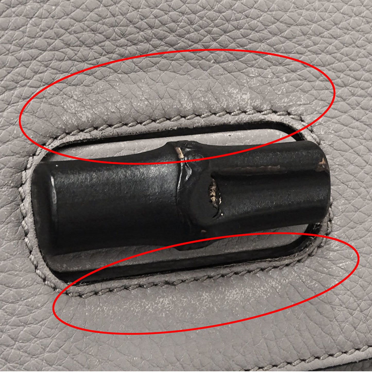 Gucci Women'S Leather Bamboo Medium Top Handle Bag