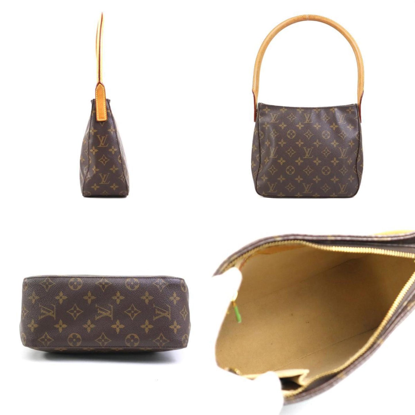 Louis Vuitton Louis Vuitton Shoulder Bag Monogram Looping Mm Canvas Brown Gold